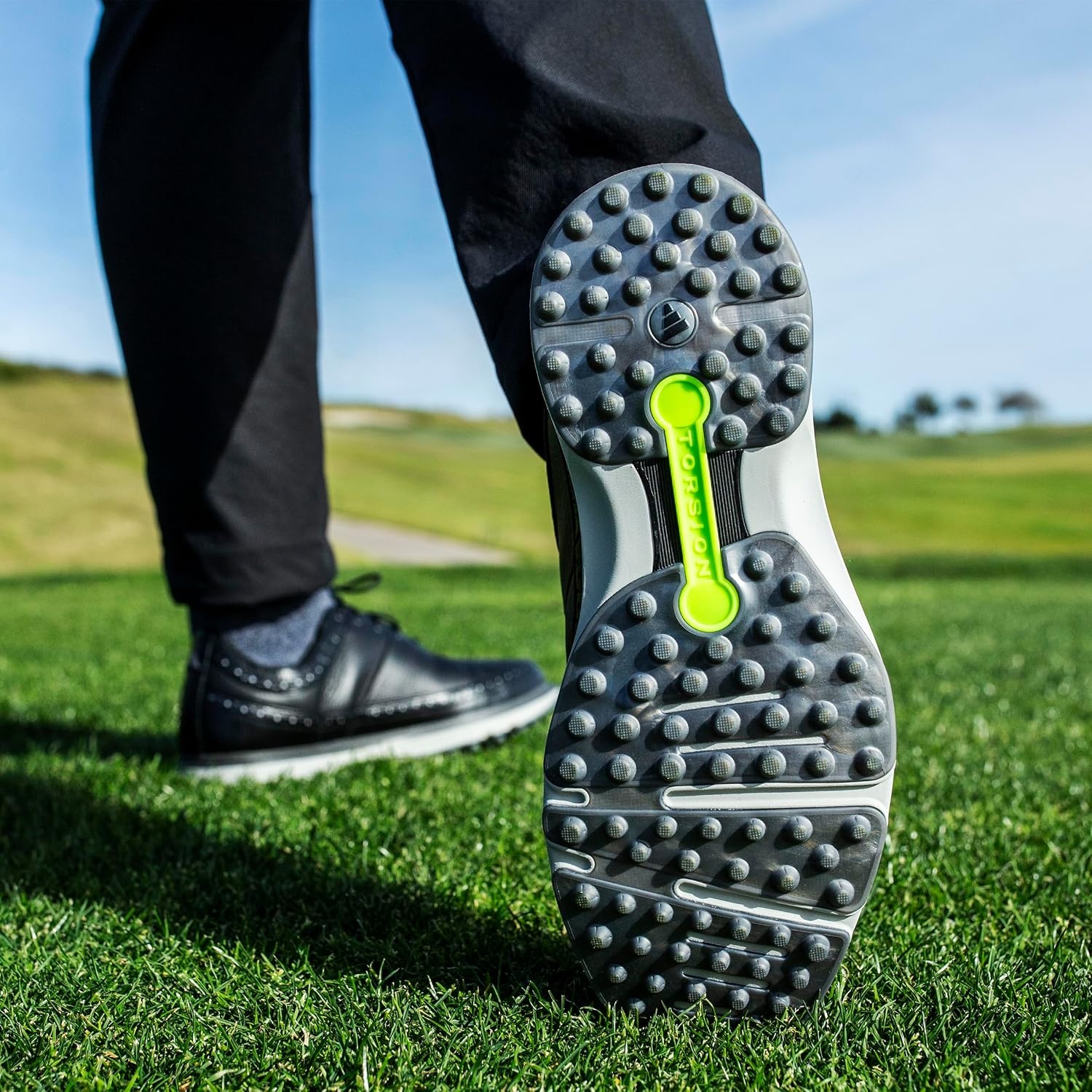 image:imageAdidas Unisex MC80 Spikeless Golf ShoesCore BlackDark Silver MetallicGrey Two