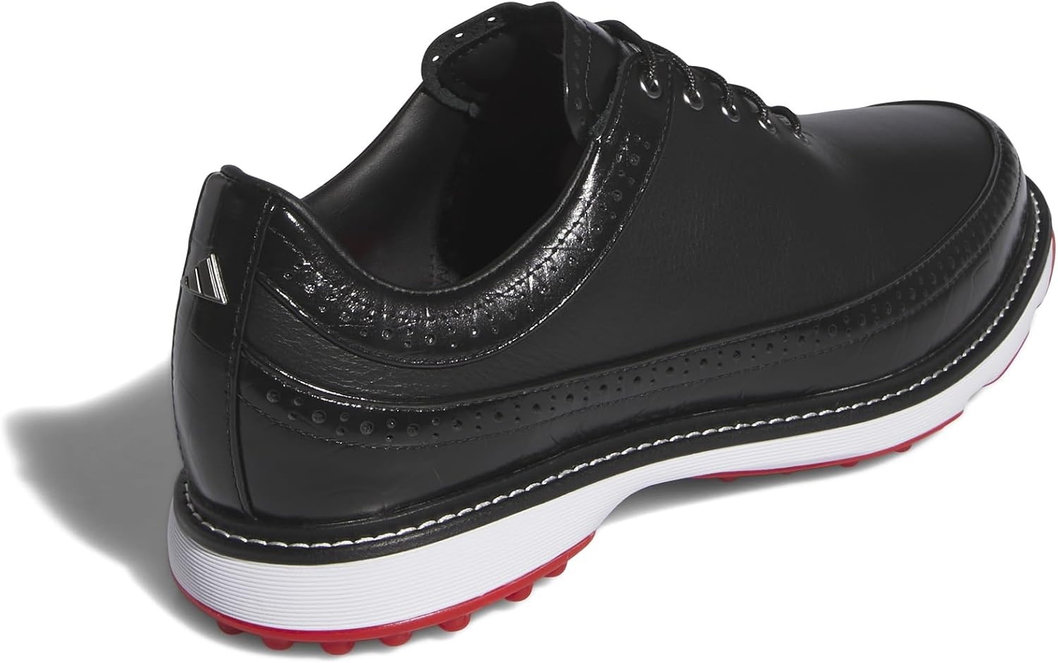 image:imageAdidas Unisex MC80 Spikeless Golf ShoesCore BlackIron MetallicBetter Scarlet