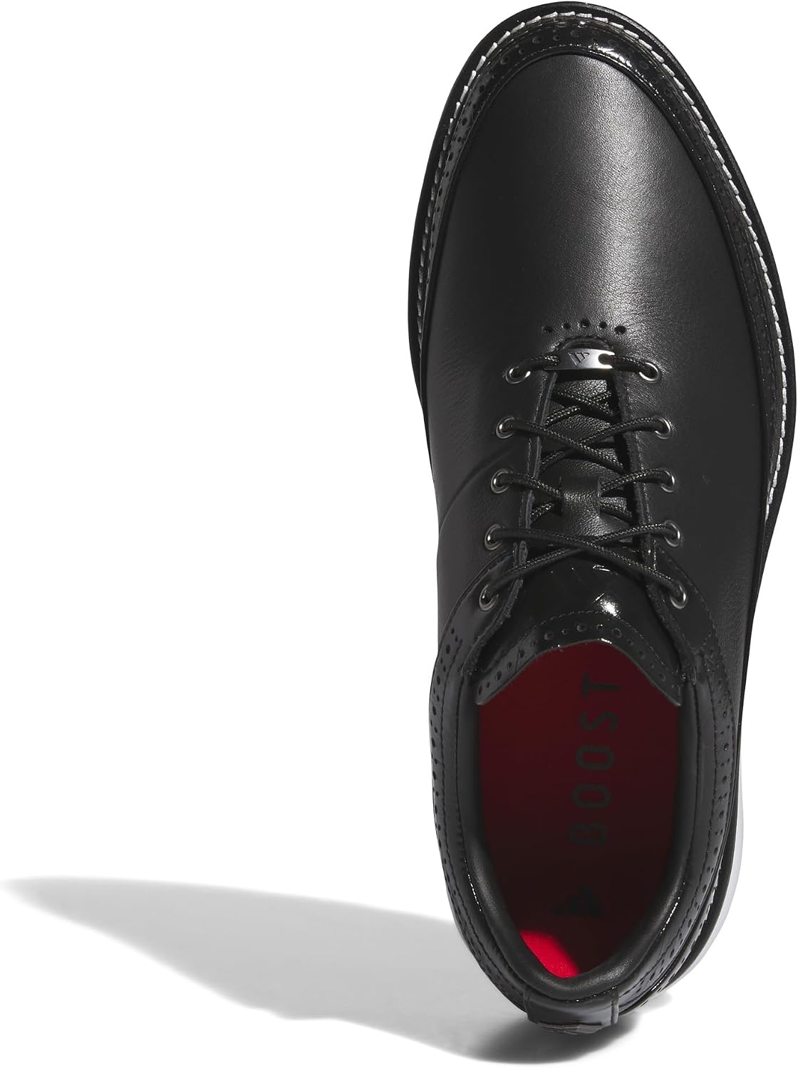 image:imageAdidas Unisex MC80 Spikeless Golf ShoesCore BlackIron MetallicBetter Scarlet
