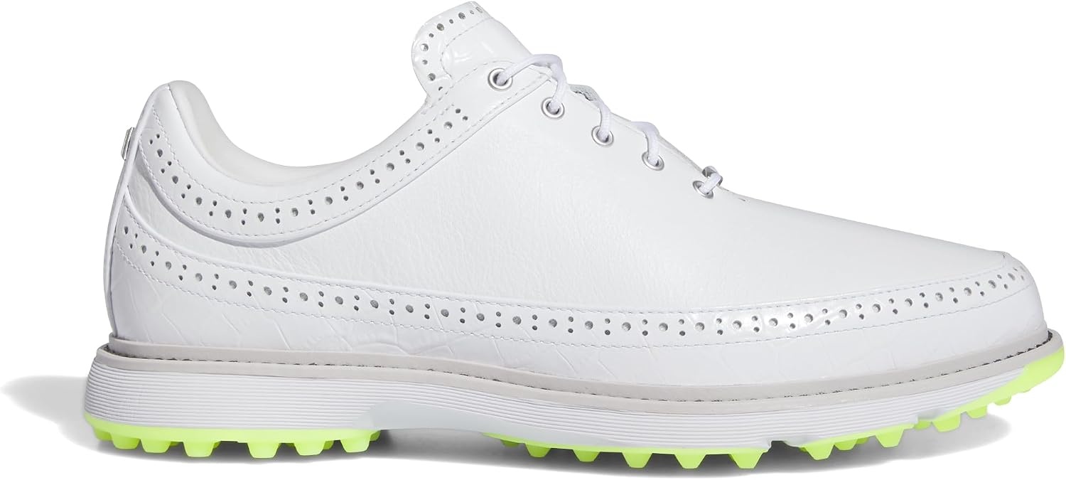 image:imageAdidas Unisex MC80 Spikeless Golf ShoesFootwear WhiteMatte SilverLucid Lemon