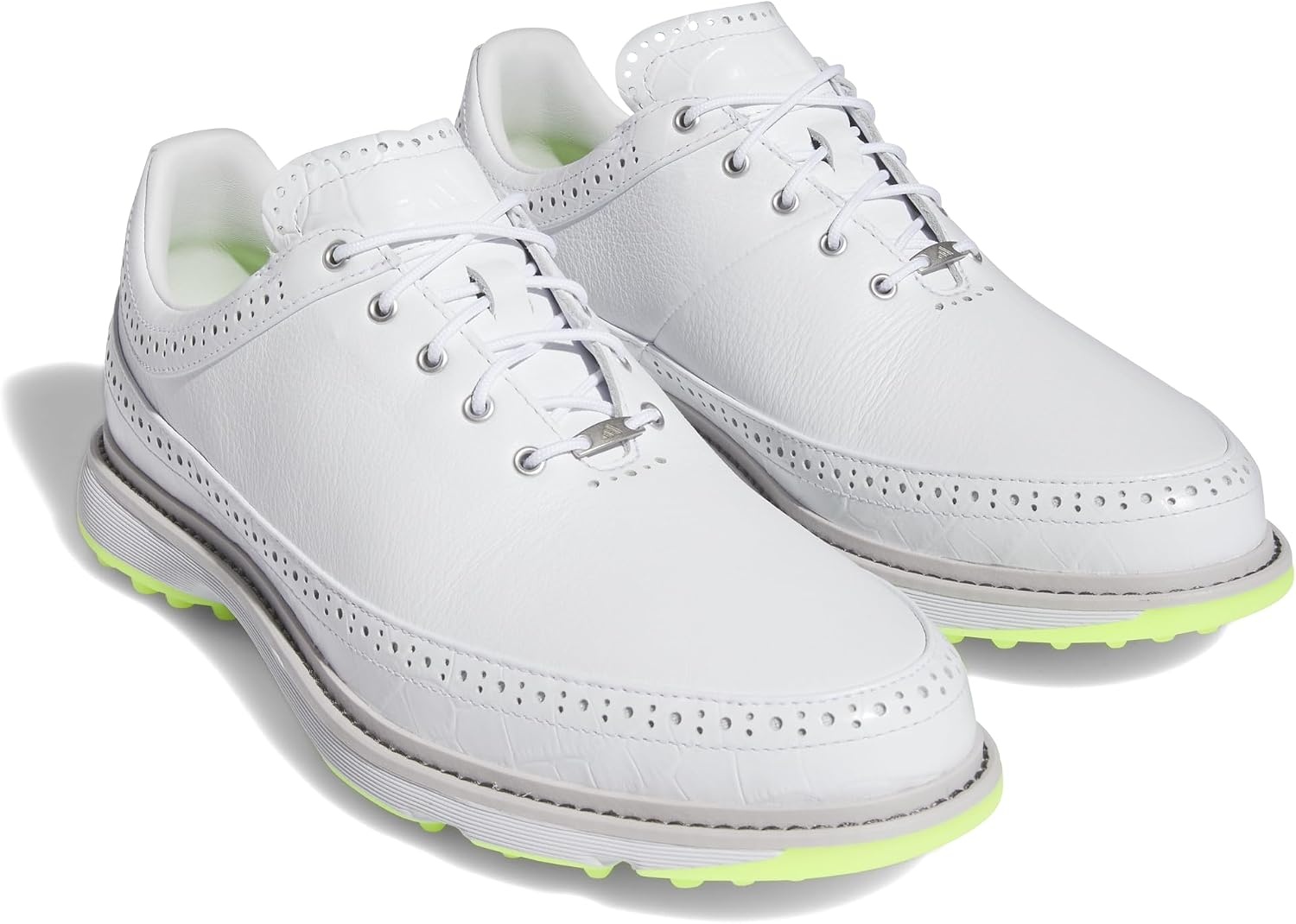 image:imageAdidas Unisex MC80 Spikeless Golf ShoesFootwear WhiteMatte SilverLucid Lemon