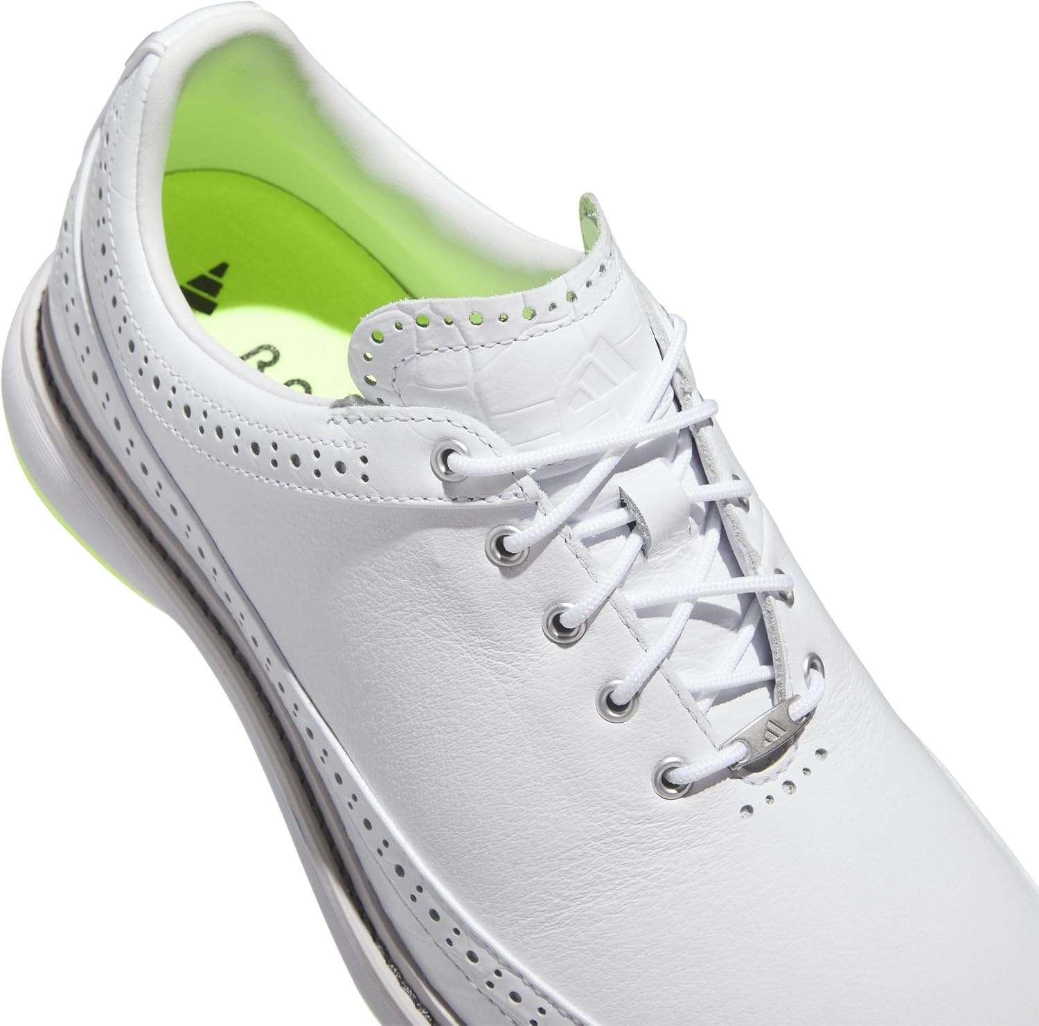 image:imageAdidas Unisex MC80 Spikeless Golf ShoesFootwear WhiteMatte SilverLucid Lemon