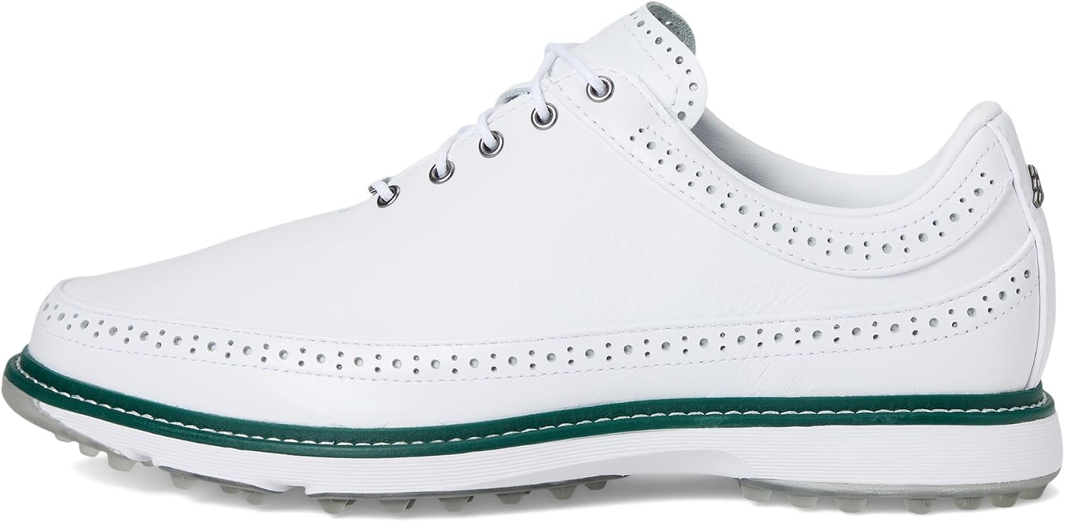 image:imageAdidas Unisex MC80 Spikeless Golf ShoesFootwear WhiteSilver MetalicCollegiate Green