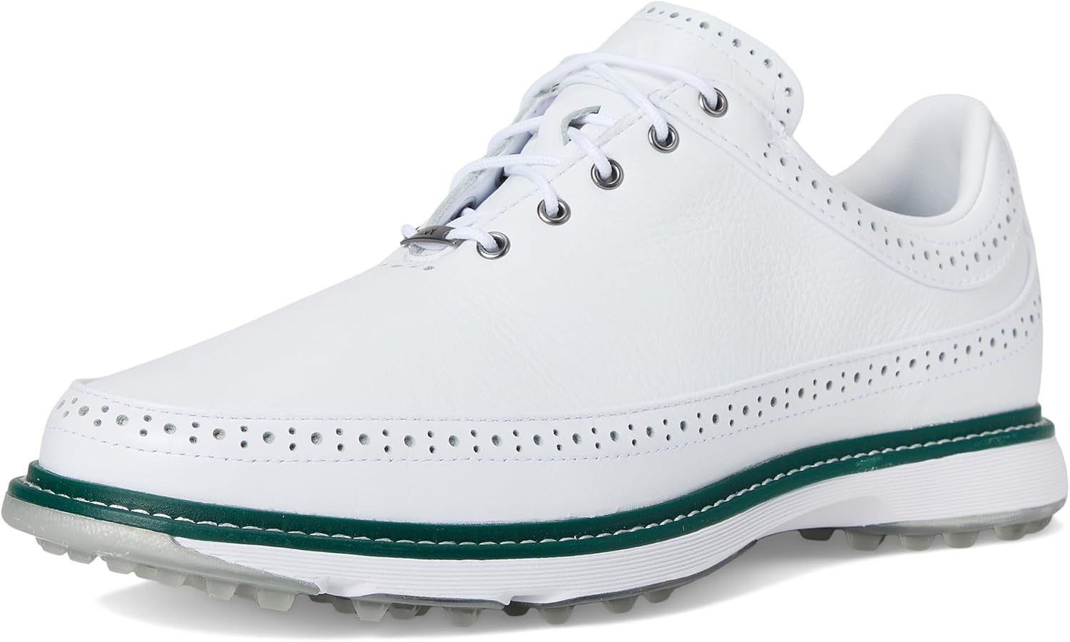 image:imageAdidas Unisex MC80 Spikeless Golf ShoesFootwear WhiteSilver MetalicCollegiate Green