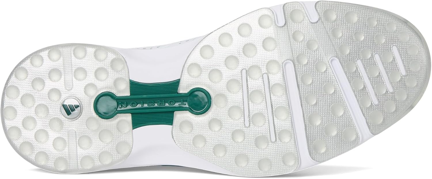 image:imageAdidas Unisex MC80 Spikeless Golf ShoesFootwear WhiteSilver MetalicCollegiate Green