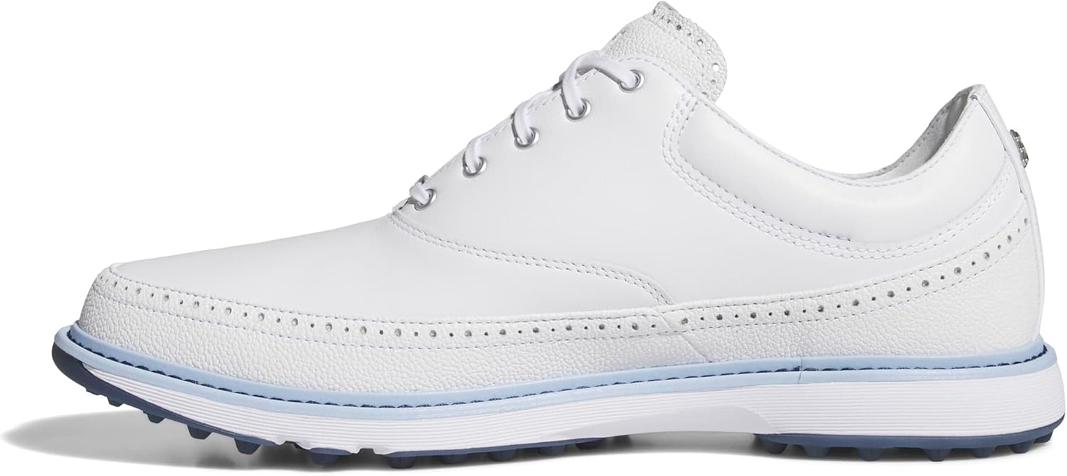 image:imageAdidas Unisex MC80 Spikeless Golf ShoesFtwr WhiteCrystal SkyCollegiate Navy