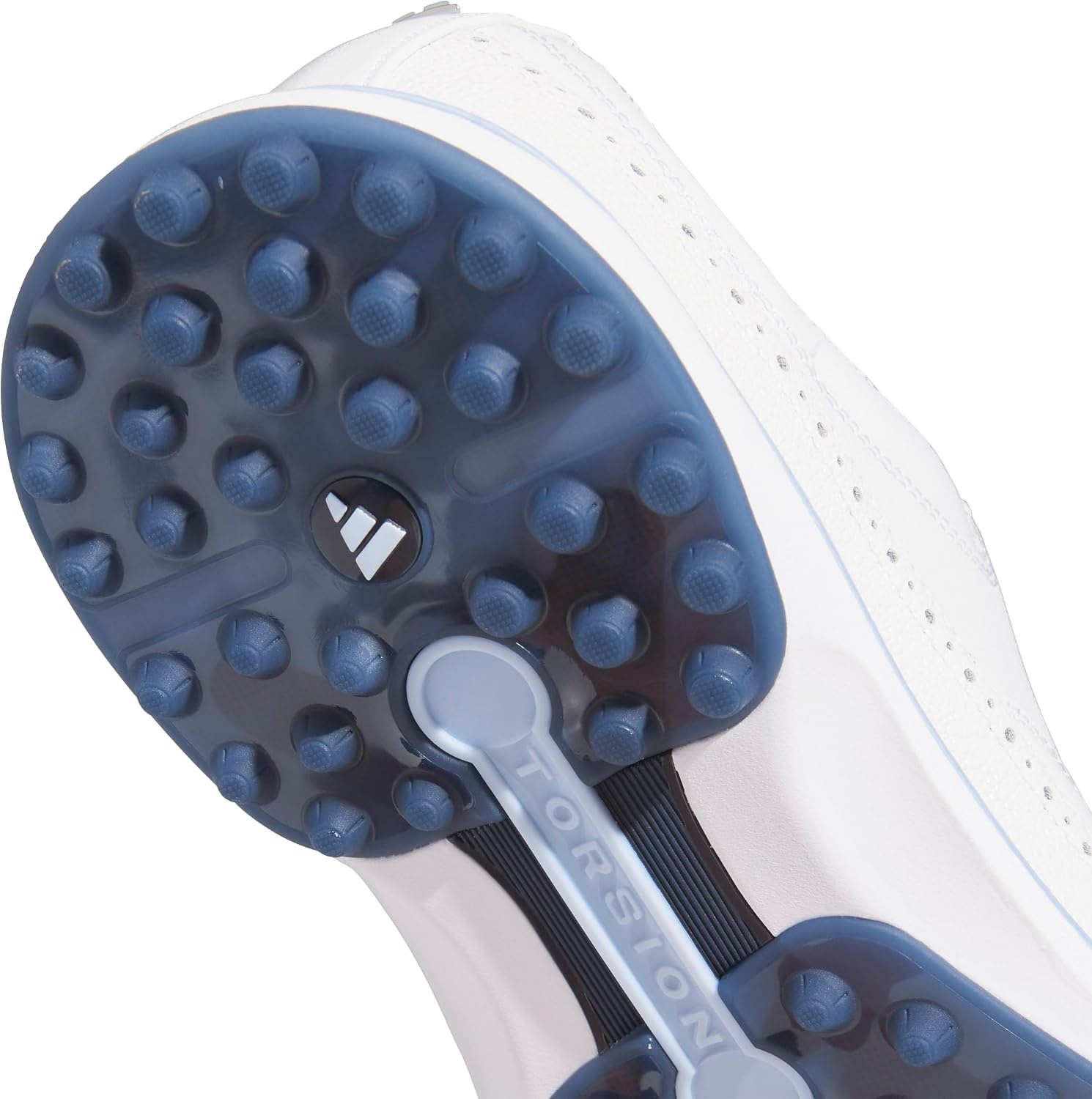 image:imageAdidas Unisex MC80 Spikeless Golf ShoesFtwr WhiteCrystal SkyCollegiate Navy