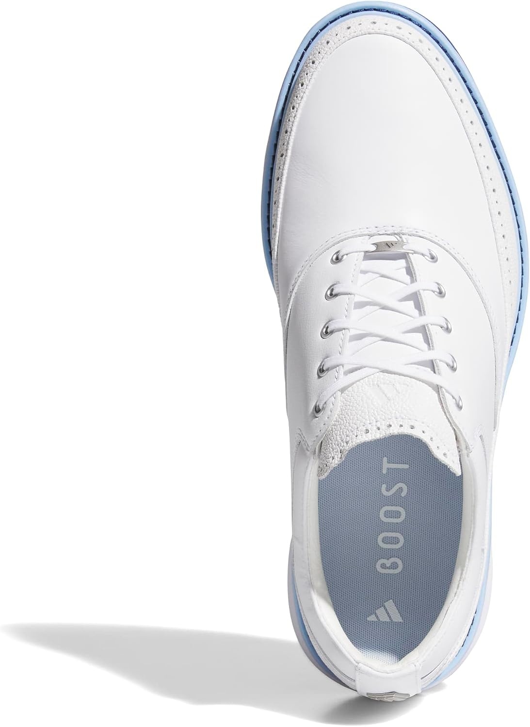 image:imageAdidas Unisex MC80 Spikeless Golf ShoesFtwr WhiteCrystal SkyCollegiate Navy
