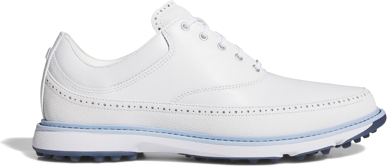 image:imageAdidas Unisex MC80 Spikeless Golf ShoesFtwr WhiteCrystal SkyCollegiate Navy