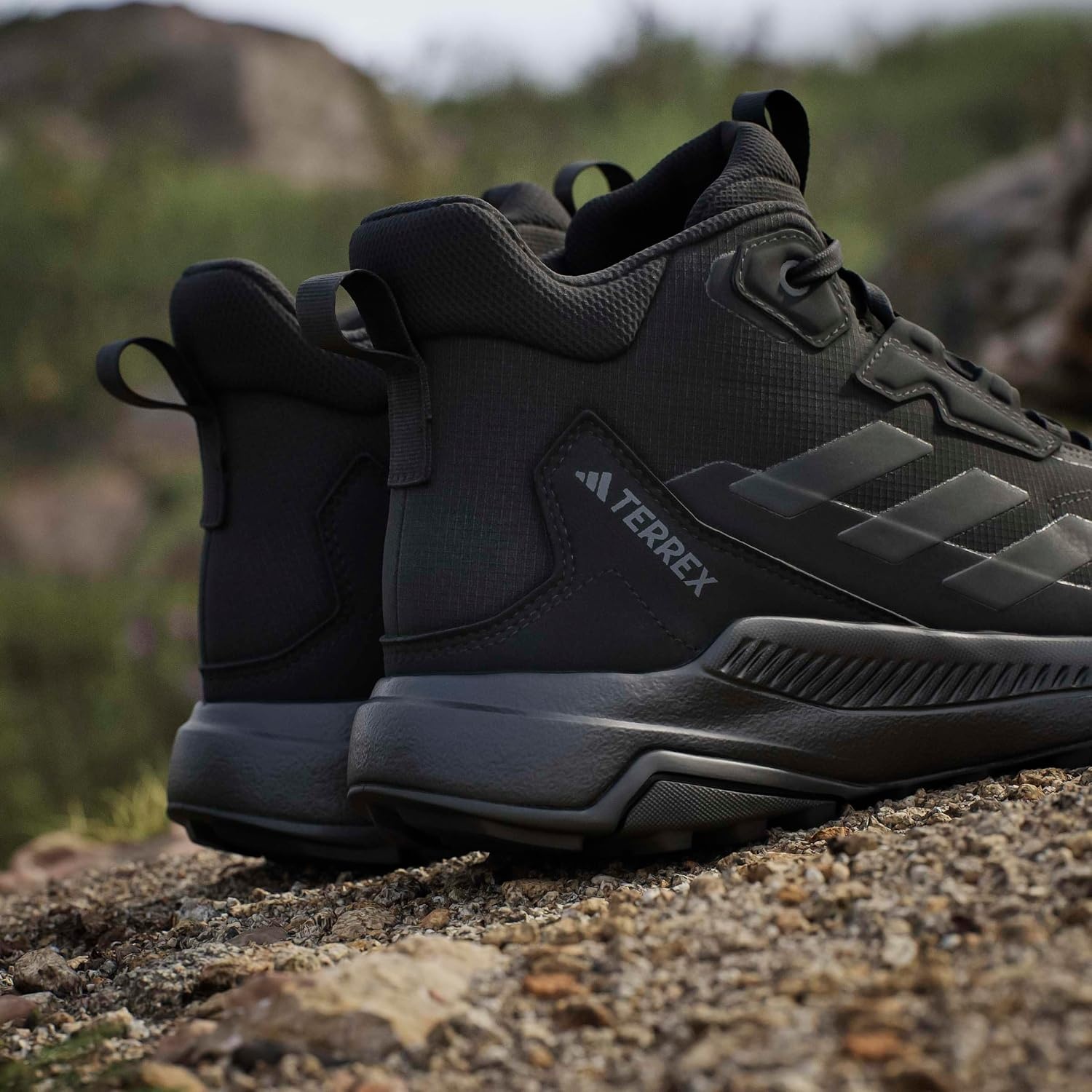 image:imageAdidas Womens Terrex Anylander Mid Top Rainrdy Hiking SneakersBlackBlackGrey