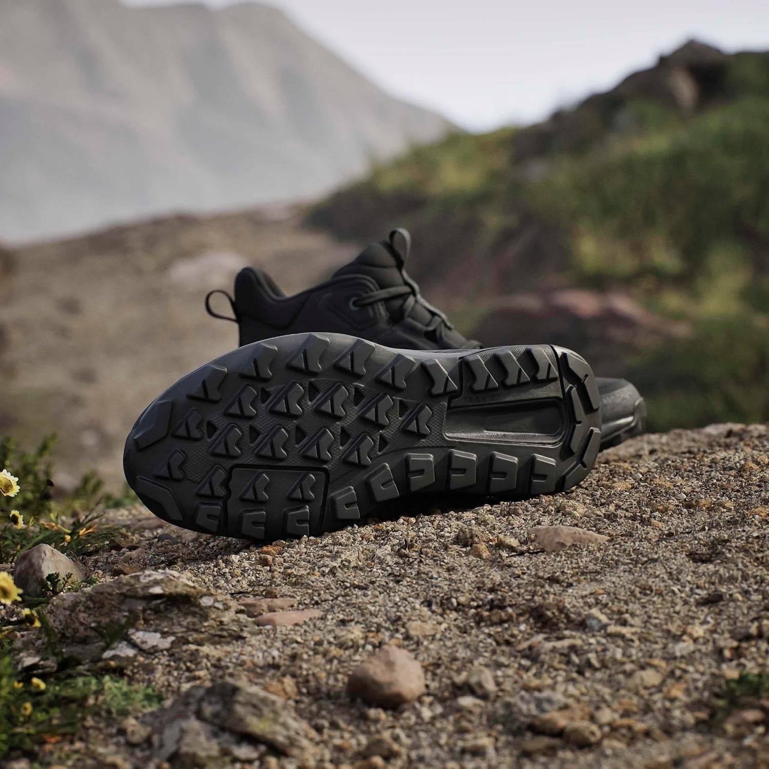 image:imageAdidas Womens Terrex Anylander Mid Top Rainrdy Hiking SneakersBlackBlackGrey