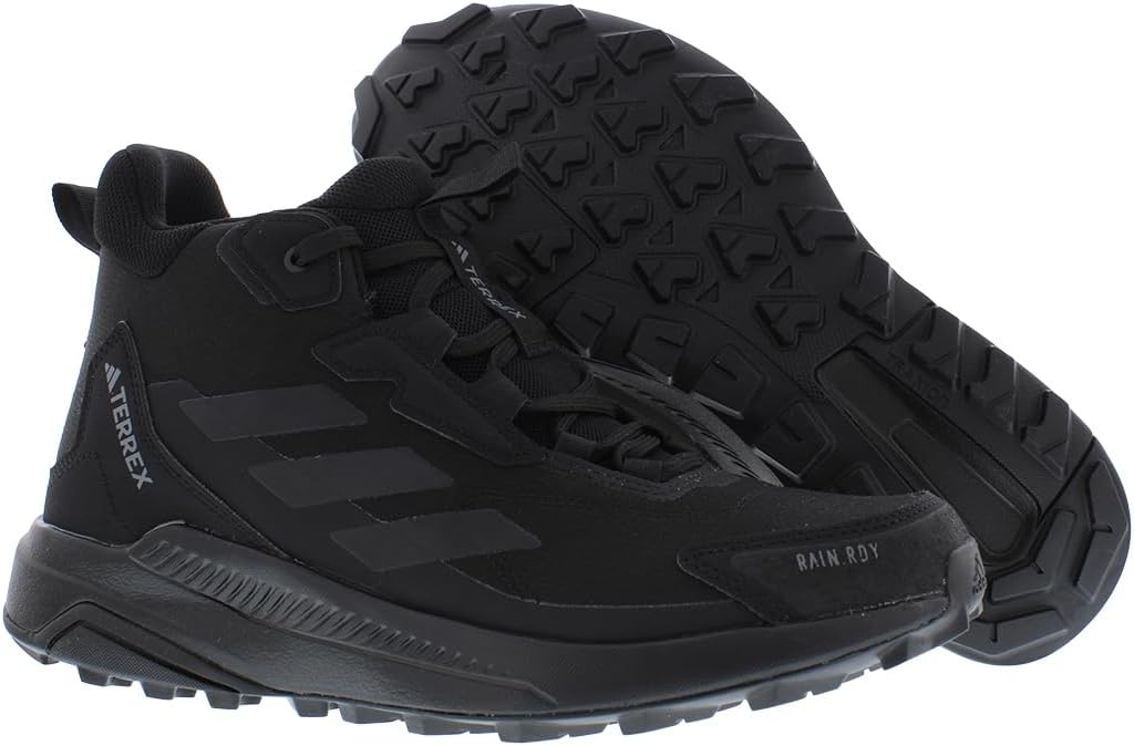 image:imageAdidas Womens Terrex Anylander Mid Top Rainrdy Hiking SneakersBlackBlackGreyblack