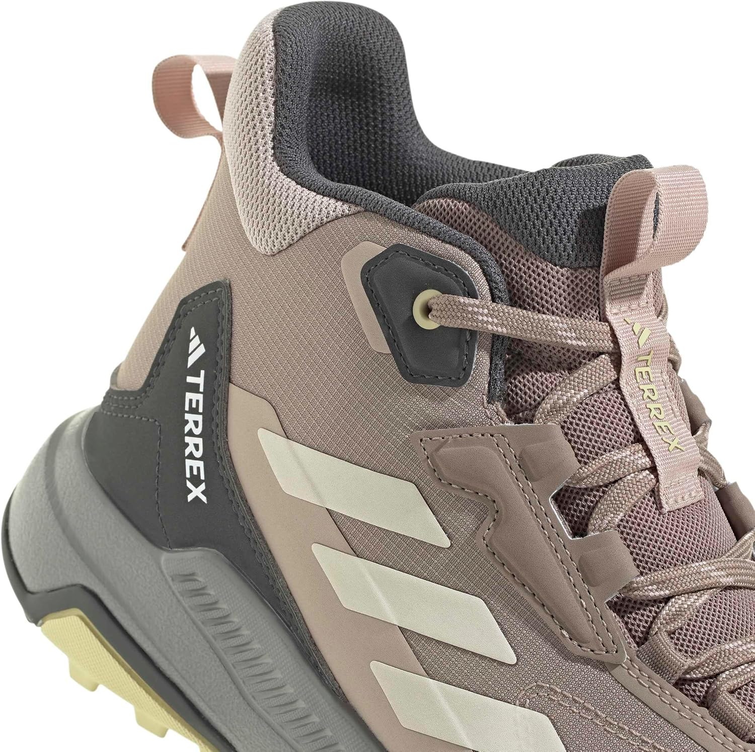 image:imageAdidas Womens Terrex Anylander Mid Top Rainrdy Hiking SneakersChalky BrownWonder WhiteGrey