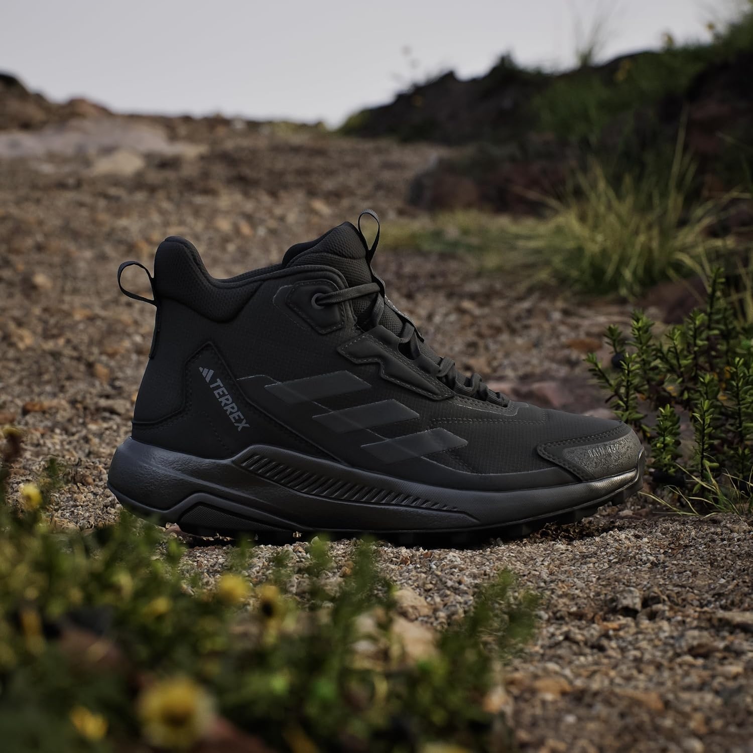 image:imageAdidas Womens Terrex Anylander Mid Top Rainrdy Hiking SneakersCore Black Core Black Grey Four