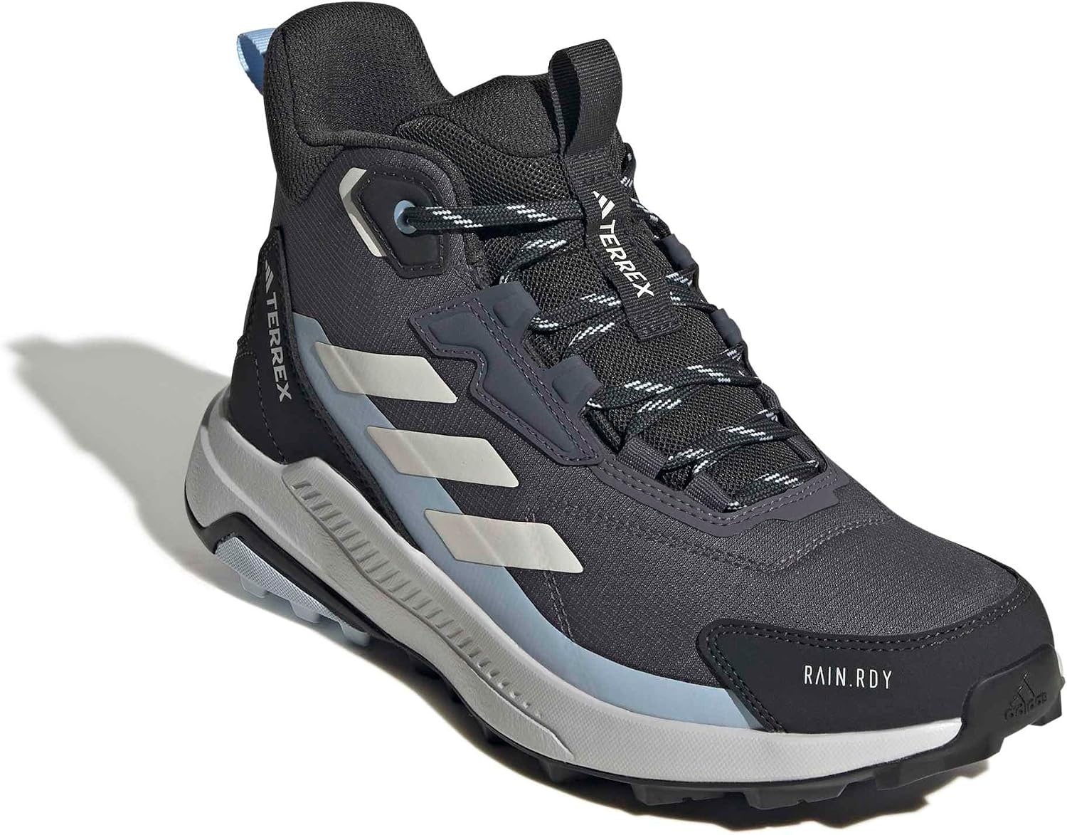 image:imageAdidas Womens Terrex Anylander Mid Top Rainrdy Hiking SneakersCrystal SkyChalk WhiteSemi Flash Aqua