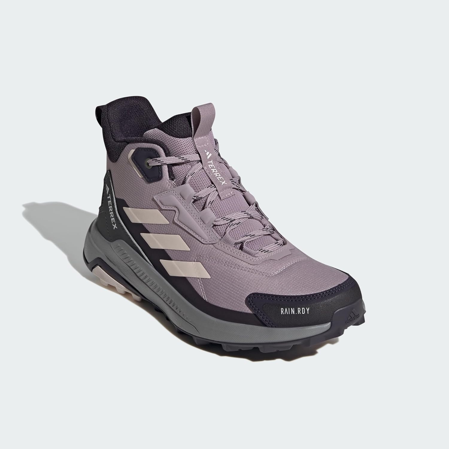 image:imageAdidas Womens Terrex Anylander Mid Top Rainrdy Hiking SneakersFig Putty Mauve Aurora Black