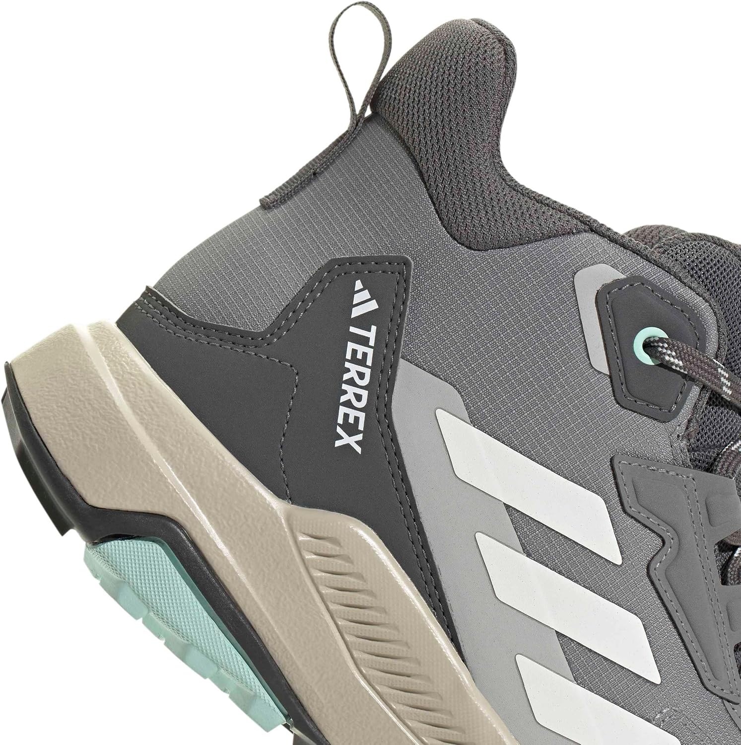 image:imageAdidas Womens Terrex Anylander Mid Top Rainrdy Hiking SneakersGreyOff WhiteGrey