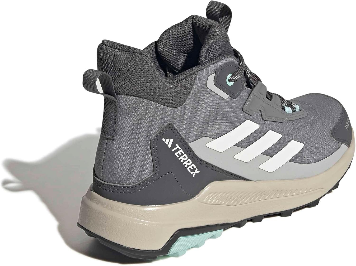 image:imageAdidas Womens Terrex Anylander Mid Top Rainrdy Hiking SneakersGreyOff WhiteGrey