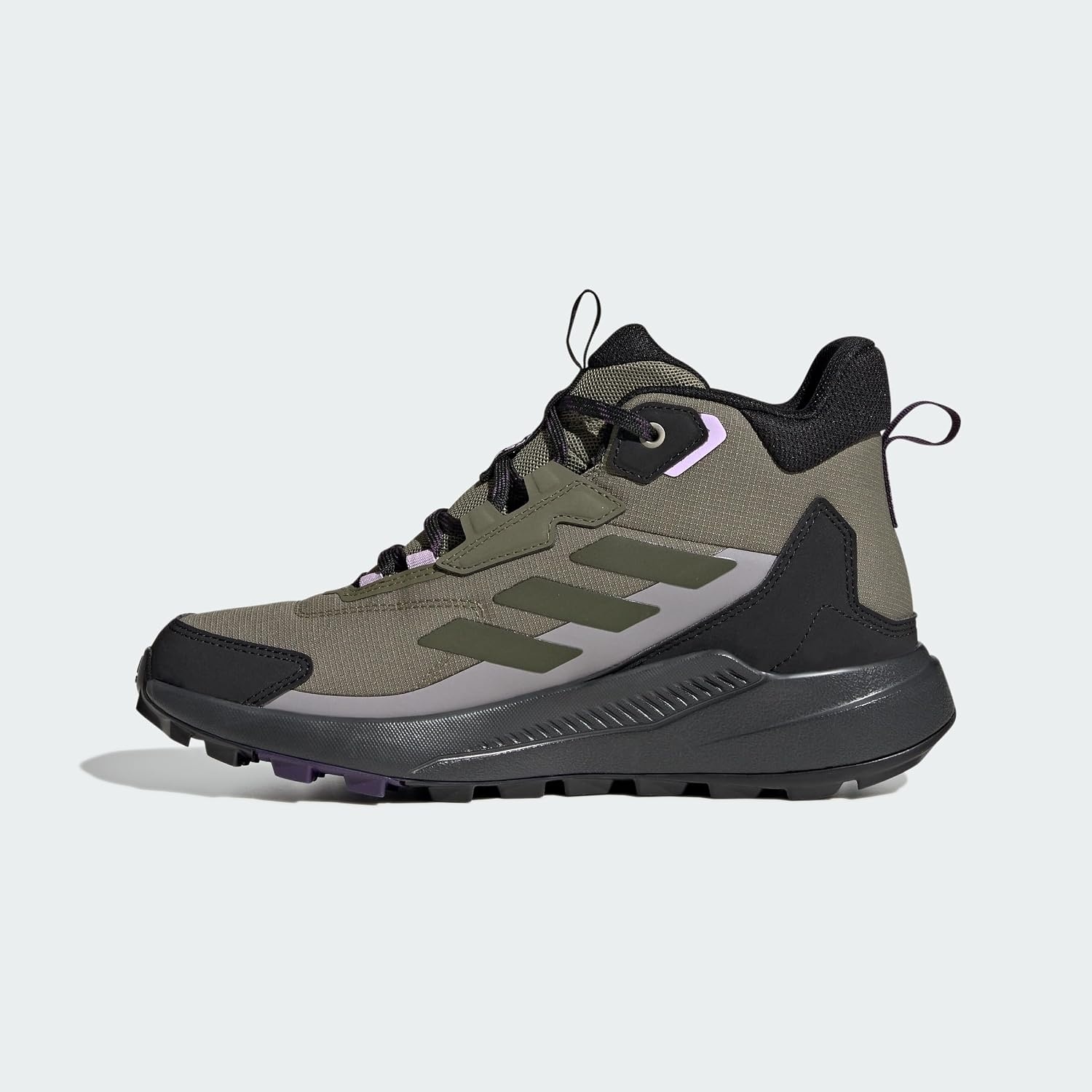 image:imageAdidas Womens Terrex Anylander Mid Top Rainrdy Hiking SneakersOlive StrataNight CargoBlack