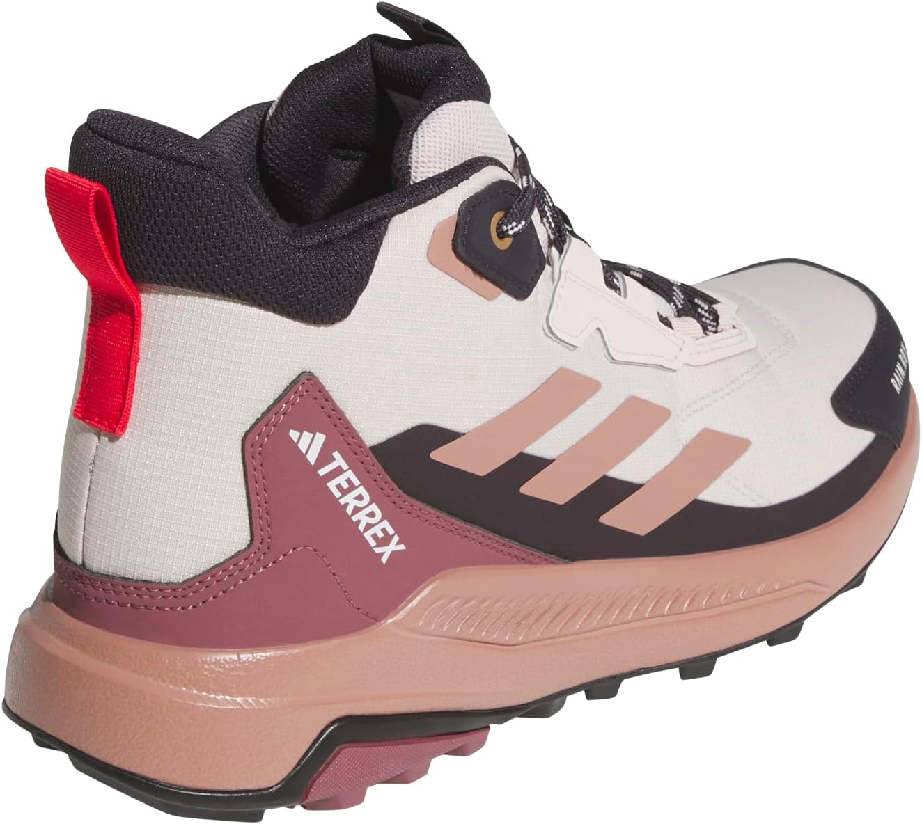 image:imageAdidas Womens Terrex Anylander Mid Top Rainrdy Hiking SneakersPutty MauveWarm ClayPure Ruby