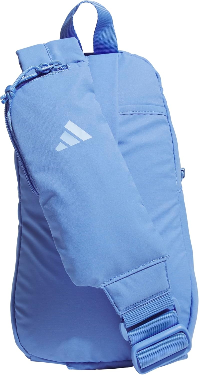image:imageadidas Essentials Sling Bag Adjustable Strap Secure Zip Pockets Wears Crossbody Phone Strap Pocket Locks In Essentials Everyday amp Travel ReadyBlue FusionGlow Blue3