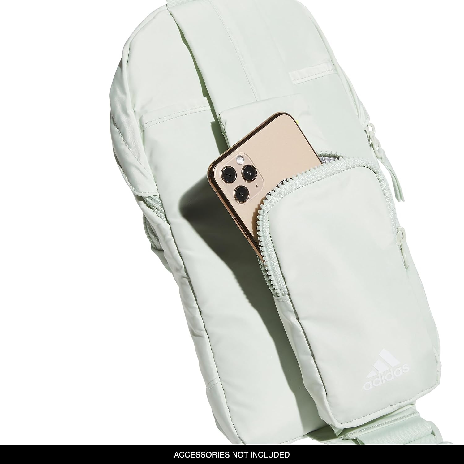 image:imageadidas Essentials Sling Bag Adjustable Strap Secure Zip Pockets Wears Crossbody Phone Strap Pocket Locks In Essentials Everyday amp Travel ReadyLinen Green2
