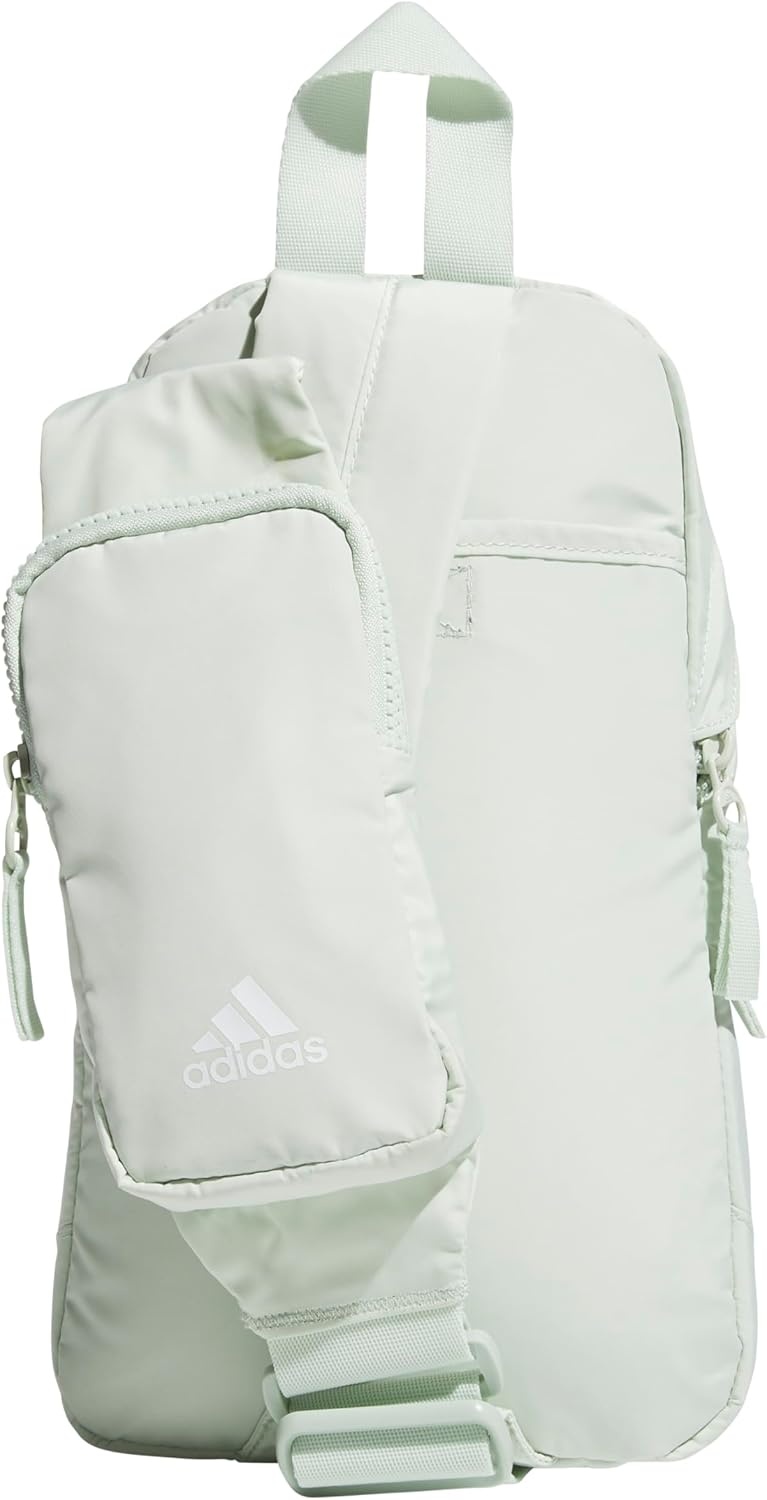 image:imageadidas Essentials Sling Bag Adjustable Strap Secure Zip Pockets Wears Crossbody Phone Strap Pocket Locks In Essentials Everyday amp Travel ReadyLinen Green2