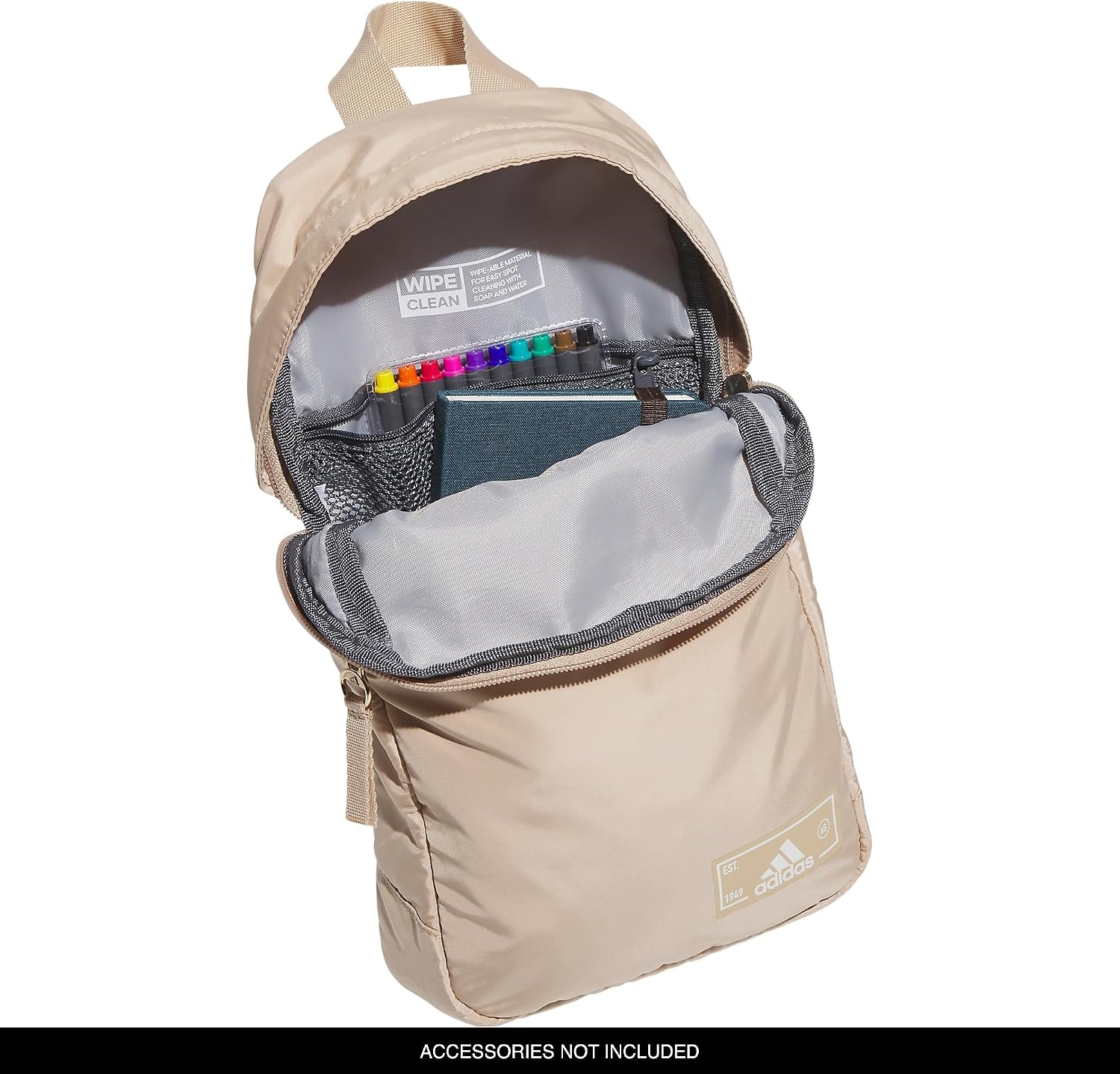 image:imageadidas Essentials Sling Bag Adjustable Strap Secure Zip Pockets Wears Crossbody Phone Strap Pocket Locks In Essentials Everyday amp Travel ReadyMagic BeigeOff WhiteGilver2