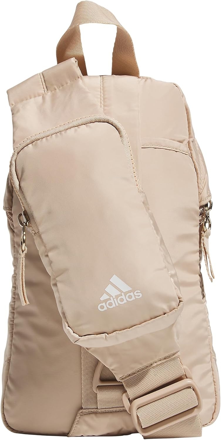 image:imageadidas Essentials Sling Bag Adjustable Strap Secure Zip Pockets Wears Crossbody Phone Strap Pocket Locks In Essentials Everyday amp Travel ReadyMagic BeigeOff WhiteGilver2