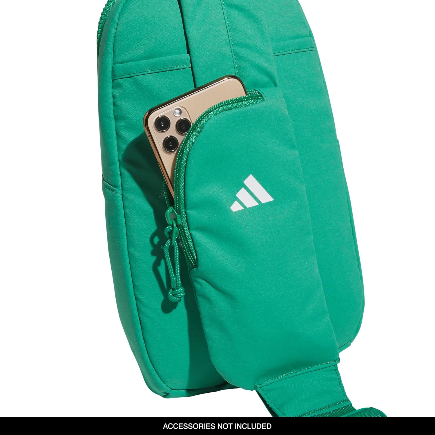 image:imageadidas Essentials Sling Bag Adjustable Strap Secure Zip Pockets Wears Crossbody Phone Strap Pocket Locks In Essentials Everyday amp Travel ReadySemi Court Green3