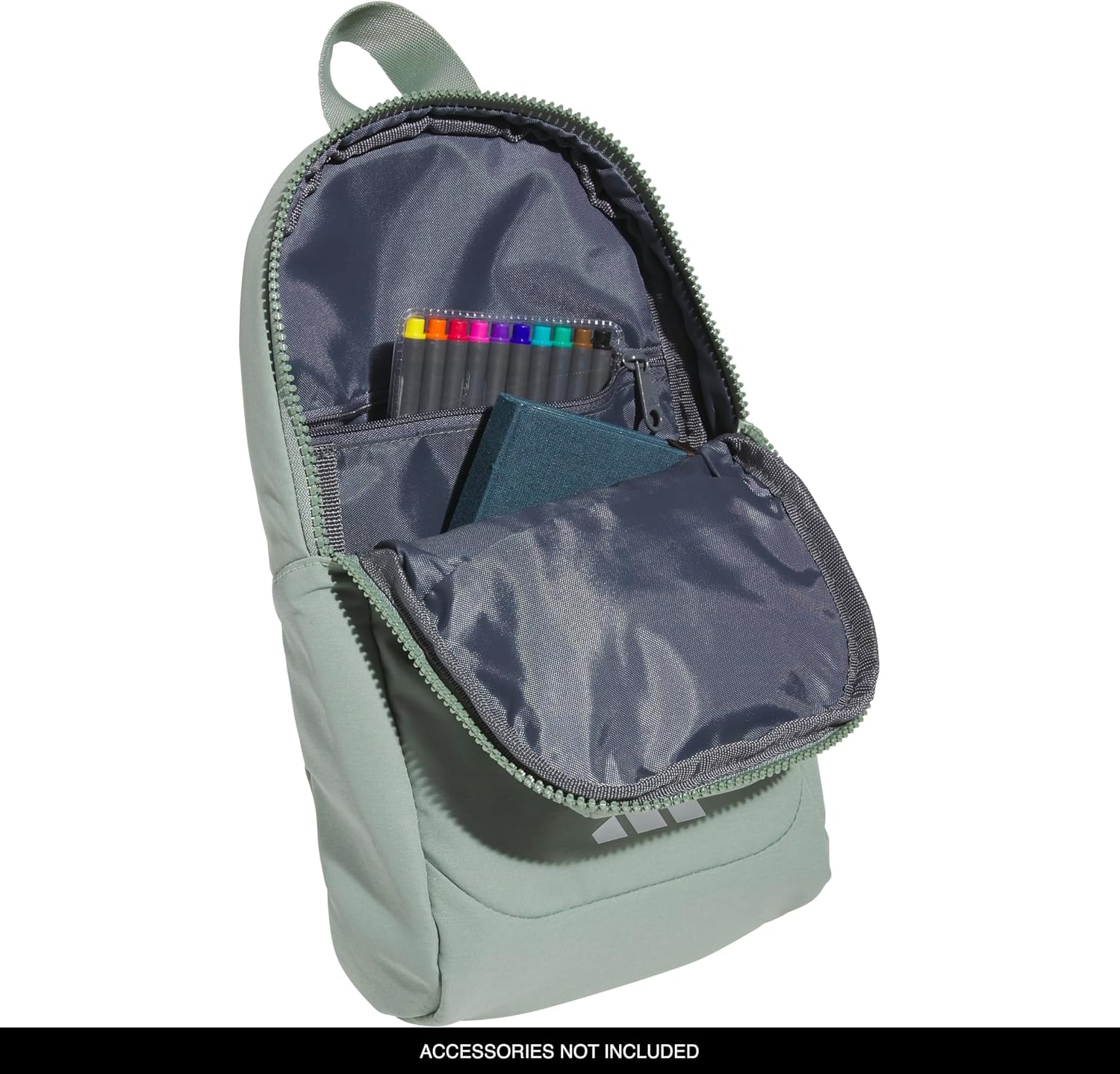 image:imageadidas Essentials Sling Bag Adjustable Strap Secure Zip Pockets Wears Crossbody Phone Strap Pocket Locks In Essentials Everyday amp Travel ReadySilver Green3
