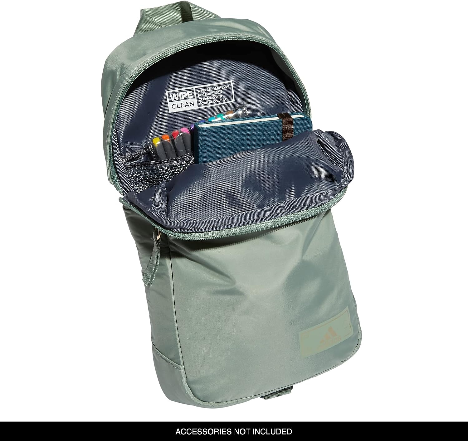 image:imageadidas Essentials Sling Bag Adjustable Strap Secure Zip Pockets Wears Crossbody Phone Strap Pocket Locks In Essentials Everyday amp Travel ReadySilver GreenGilver2