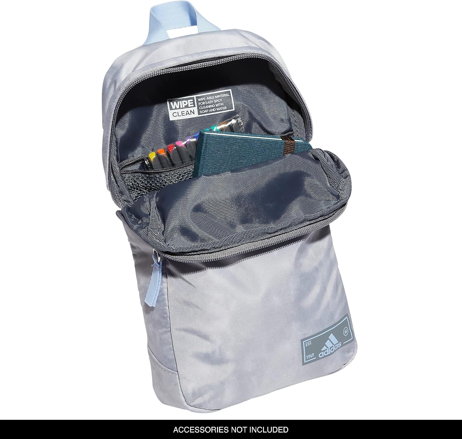image:imageadidas Essentials Sling Bag Adjustable Strap Secure Zip Pockets Wears Crossbody Phone Strap Pocket Locks In Essentials Everyday amp Travel ReadyStone Wash GreyBlue Dawn2