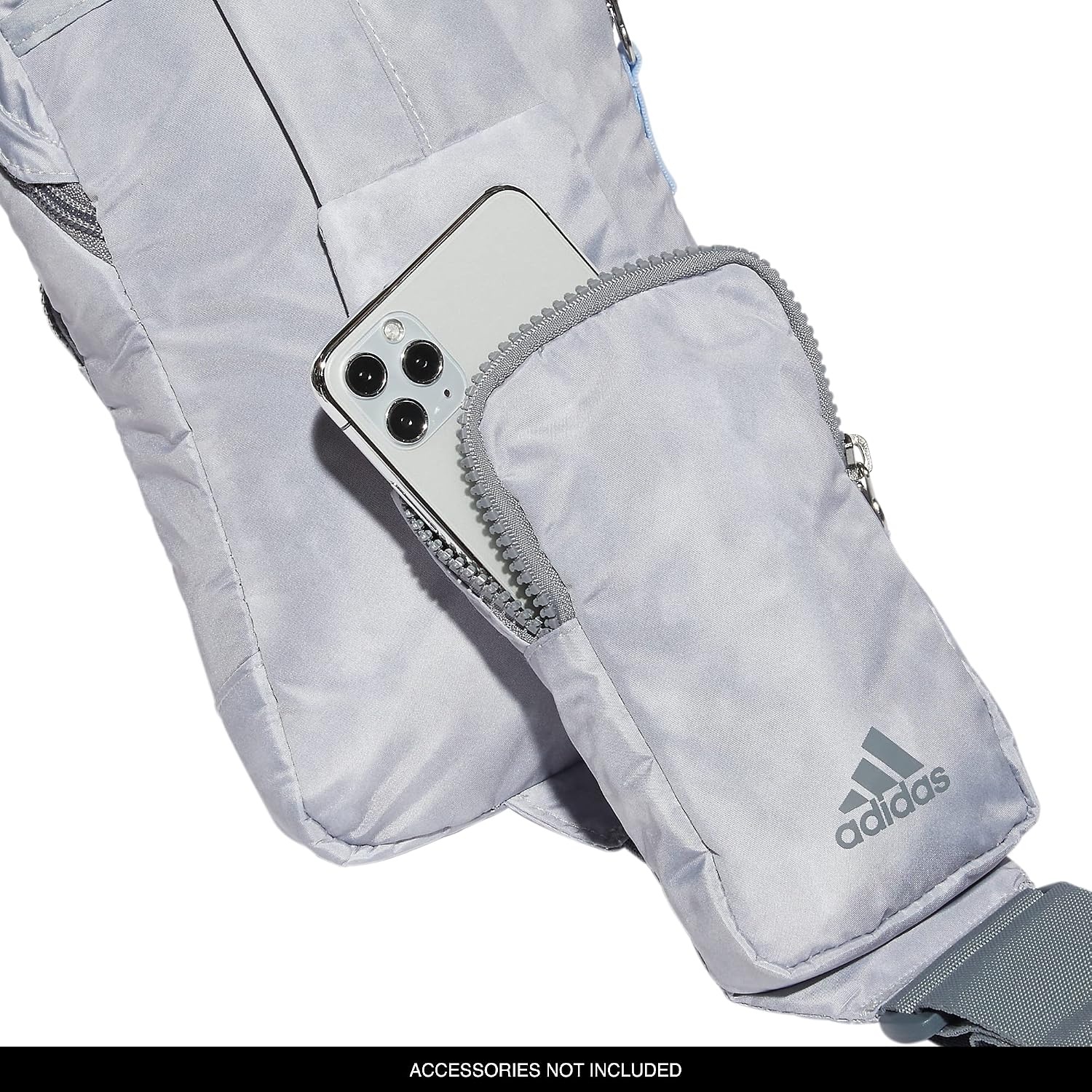 image:imageadidas Essentials Sling Bag Adjustable Strap Secure Zip Pockets Wears Crossbody Phone Strap Pocket Locks In Essentials Everyday amp Travel ReadyStone Wash GreyBlue Dawn2