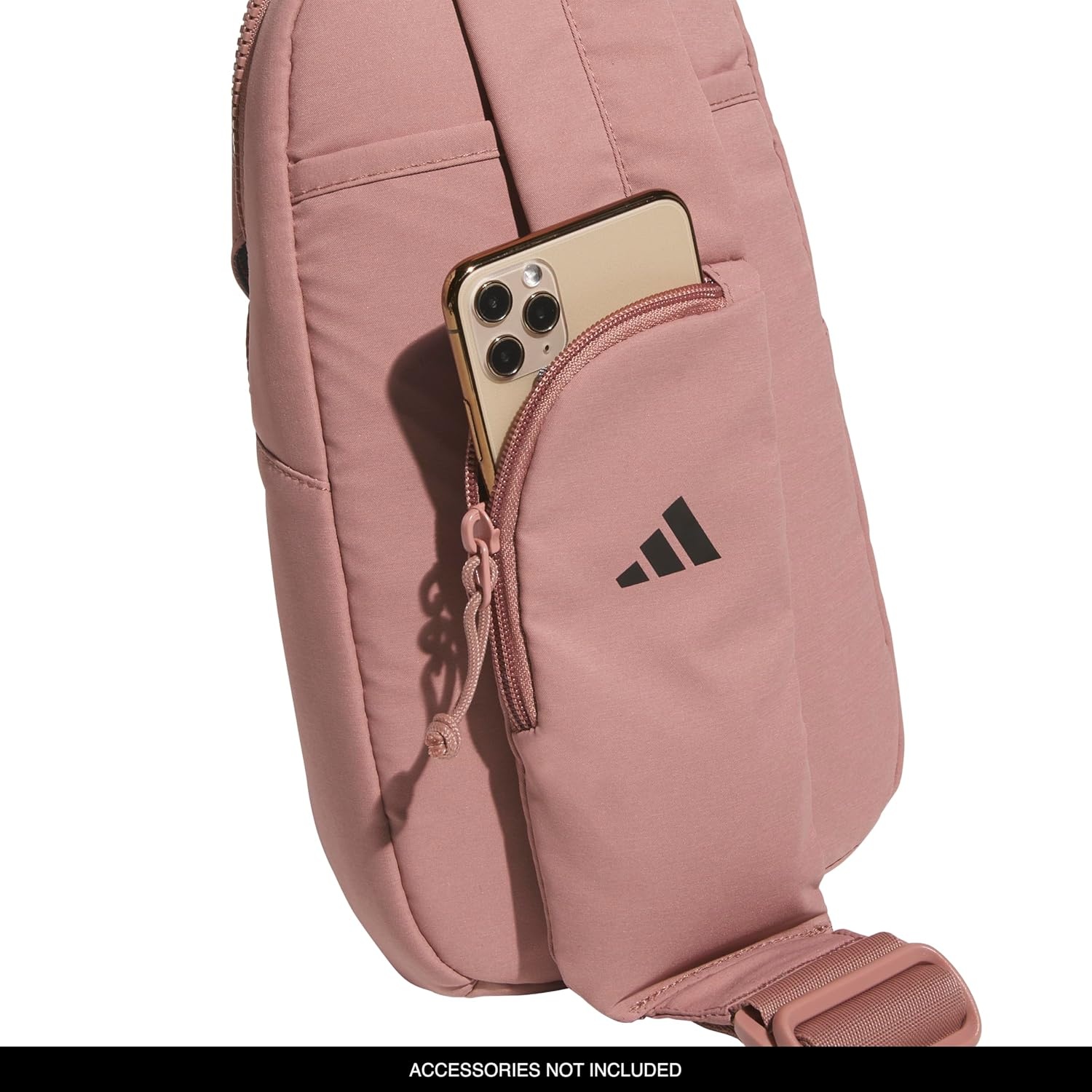 image:imageadidas Essentials Sling Bag Adjustable Strap Secure Zip Pockets Wears Crossbody Phone Strap Pocket Locks In Essentials Everyday amp Travel ReadyWarm Clay Pink3