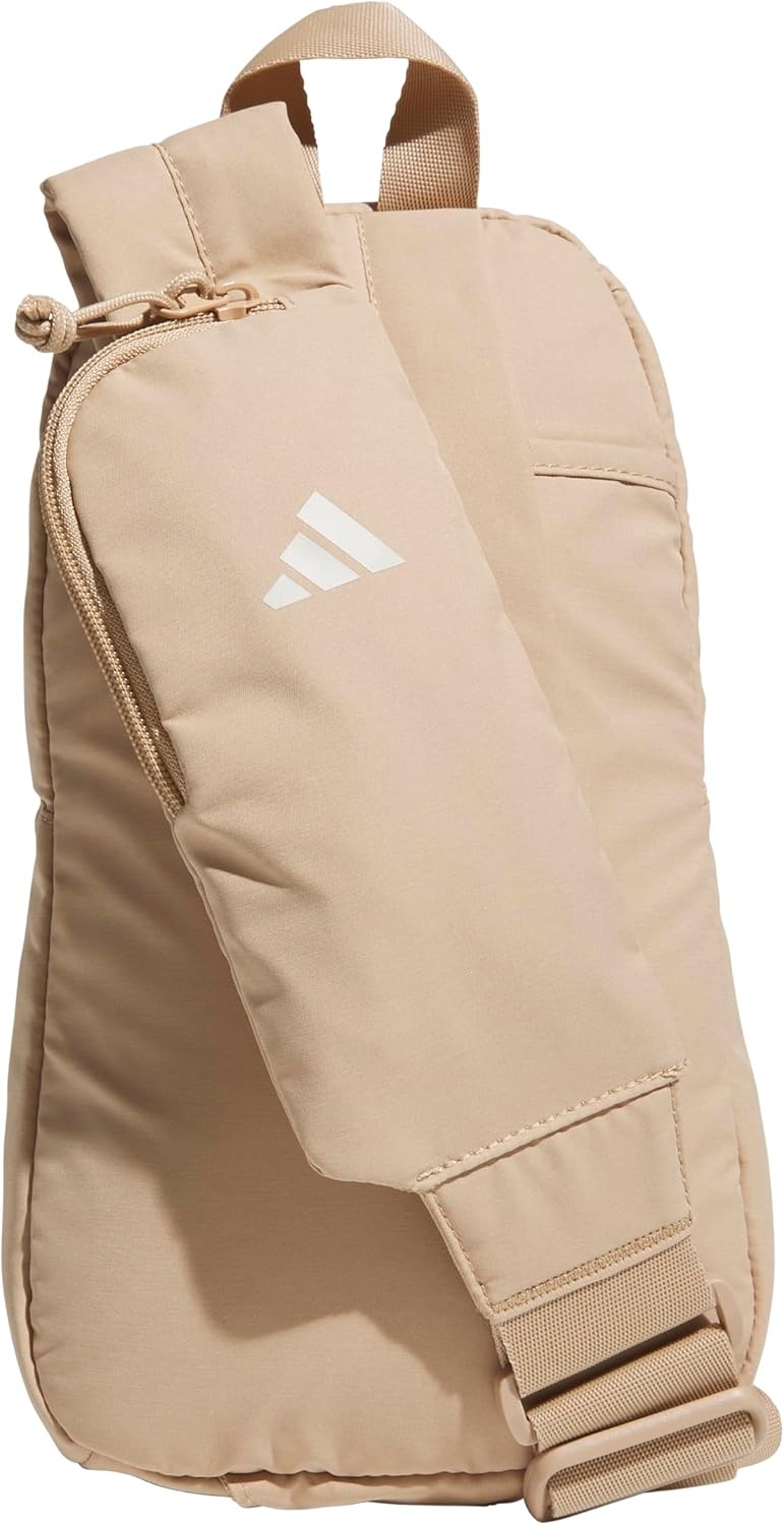 image:imageadidas Essentials Sling Bag Adjustable Strap Secure Zip Pockets Wears Crossbody Phone Strap Pocket Locks In Essentials Everyday amp Travel ReadyWarm Sandstone BeigeWonder Alumina Grey3