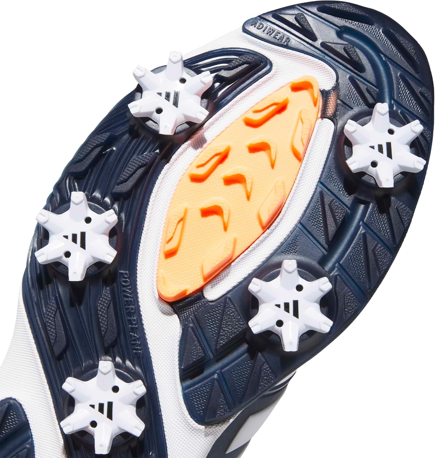 image:imageadidas Mens Adipower 26 Golf ShoesFtwr WhiteCollegiate NavyLucid Orange