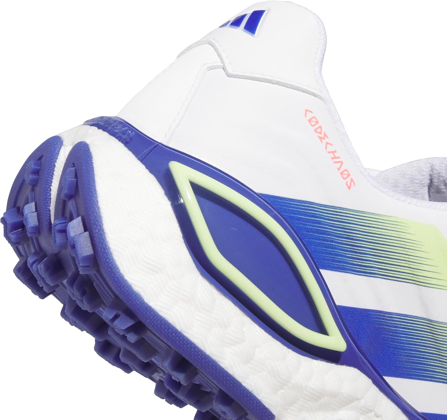 image:imageadidas Mens Codechaos 27 Spikeless Golf ShoesFootwear WhiteFrozen LemonDual Indigo