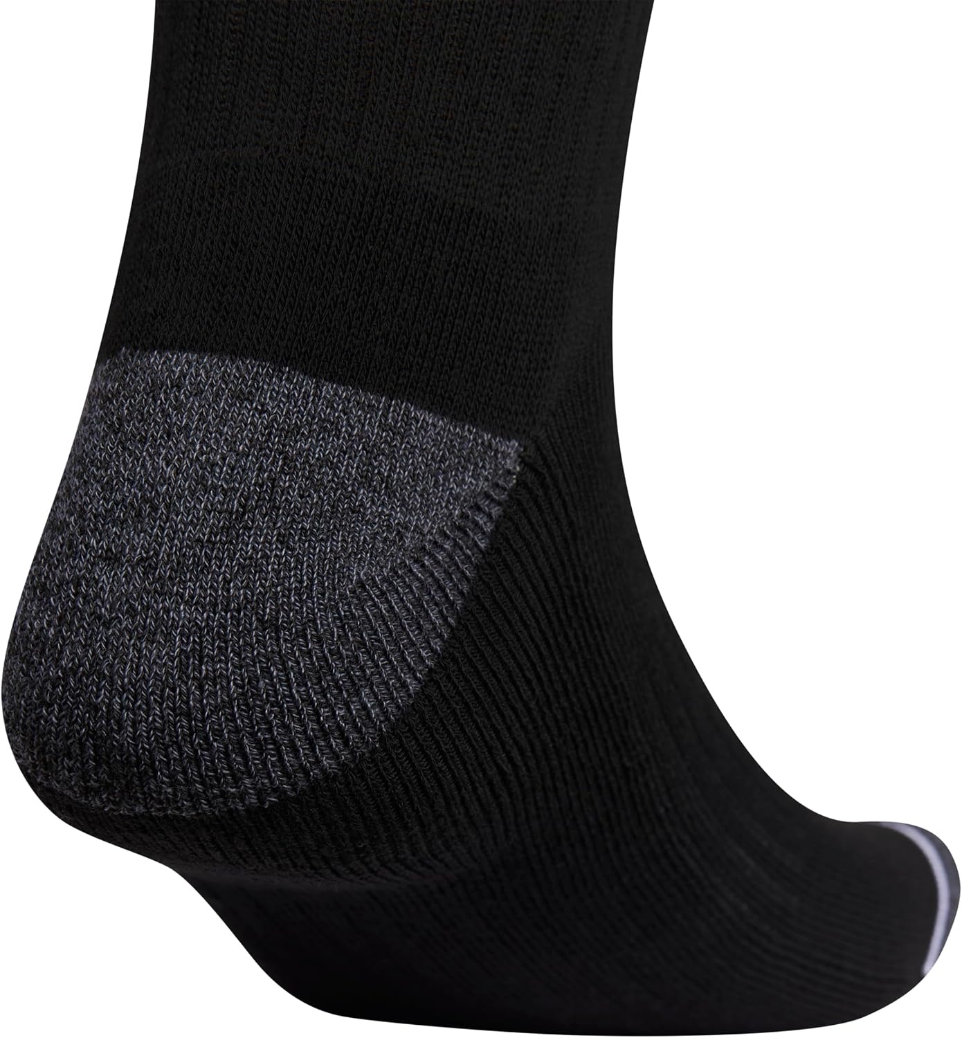 image:imageadidas Mens Cushioned High Quarter Socks 3 Pairs Durable amp ComfortableBlackOnix GreyWhite30Crew