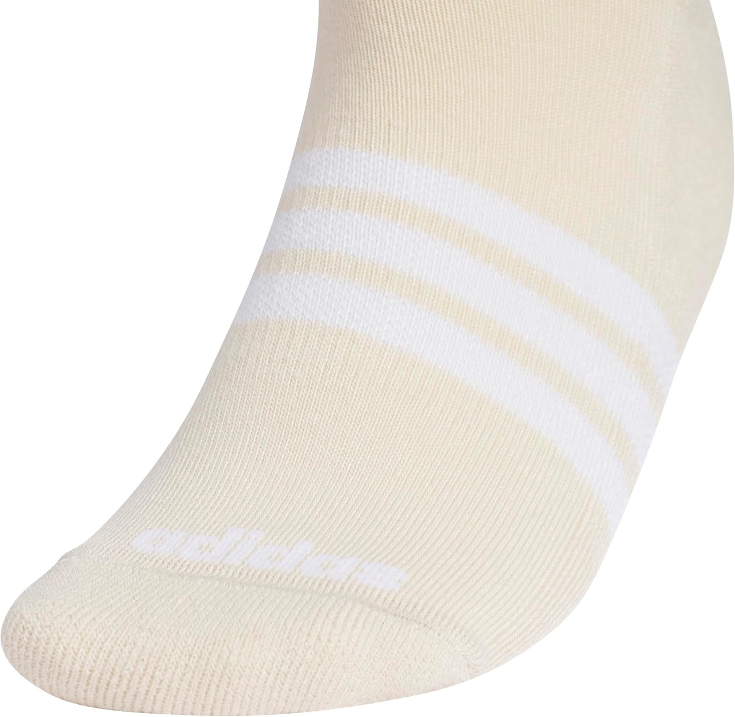 image:imageadidas Mens Cushioned High Quarter Socks 3 Pairs Durable amp ComfortableCrystal Linen BeigeWhiteChalky Brown40No Show