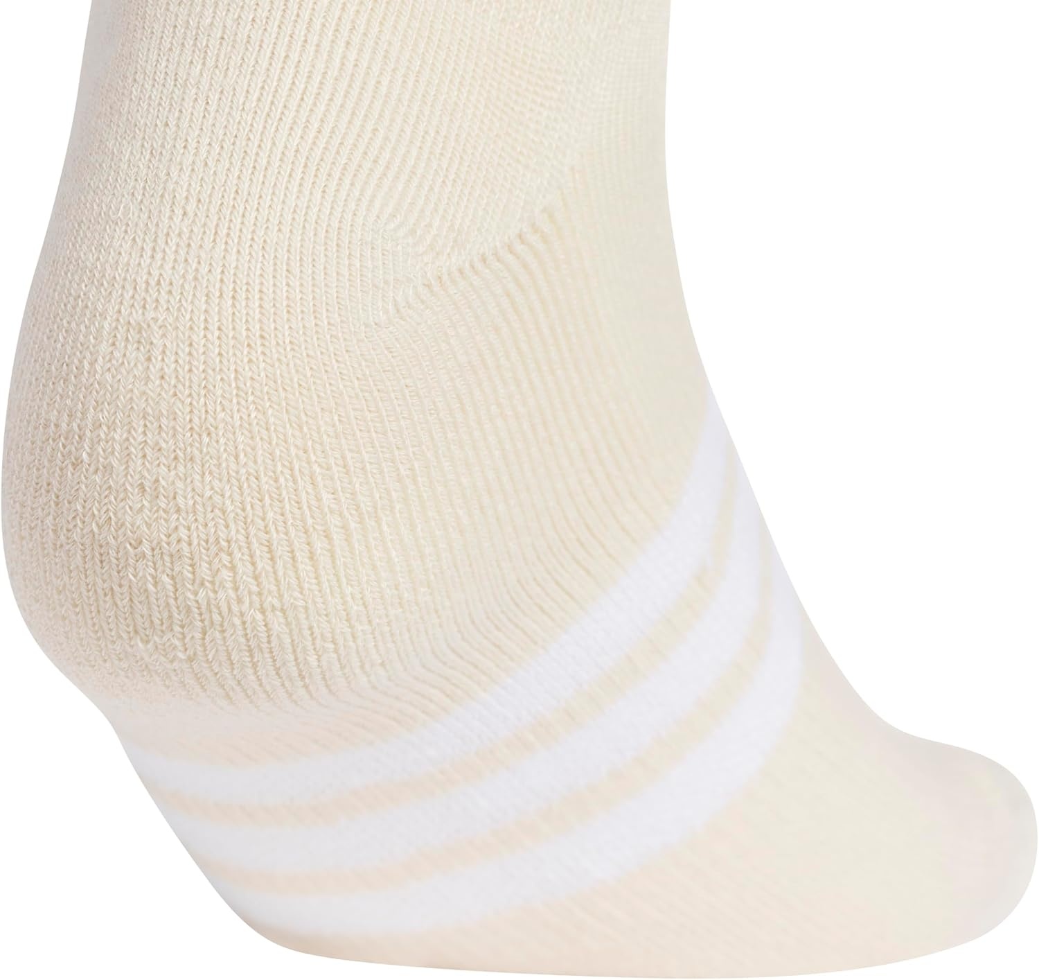 image:imageadidas Mens Cushioned High Quarter Socks 3 Pairs Durable amp ComfortableCrystal Linen BeigeWhiteChalky Brown40No Show
