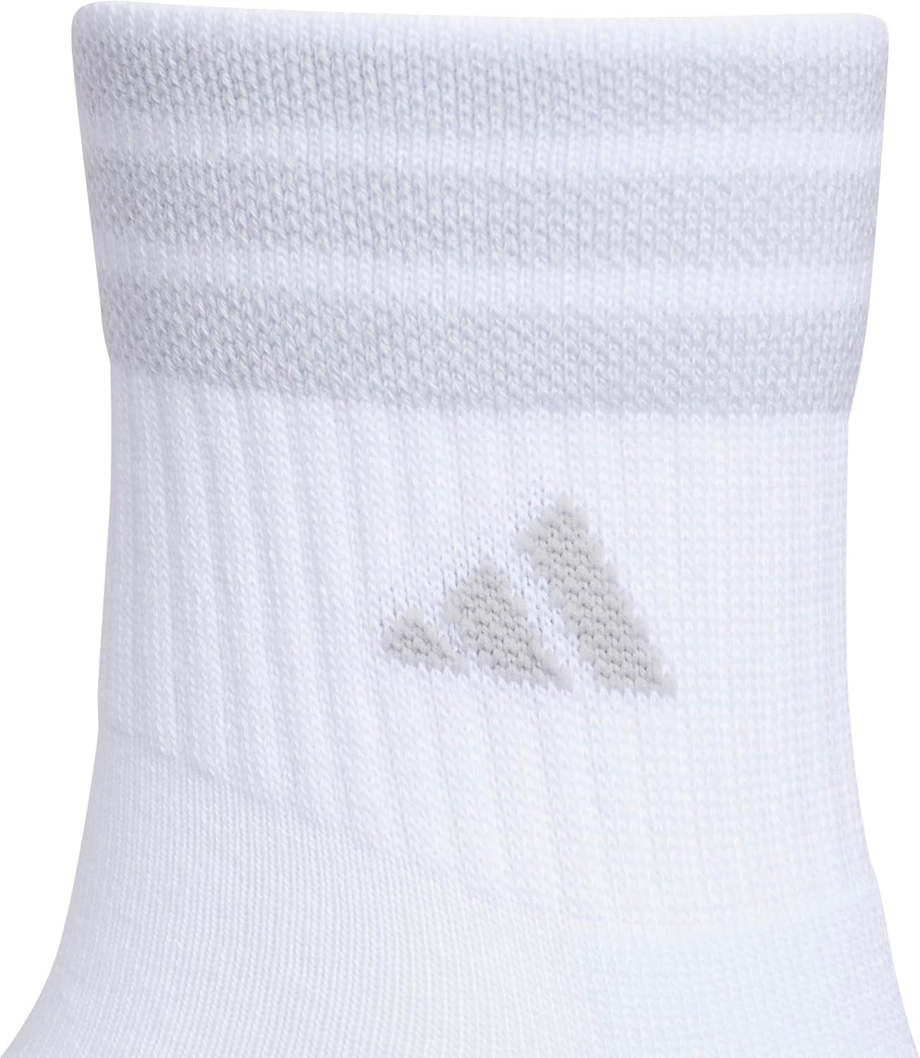 image:imageadidas Mens Cushioned High Quarter Socks 3 Pairs Durable amp ComfortableWhite40High Quarter