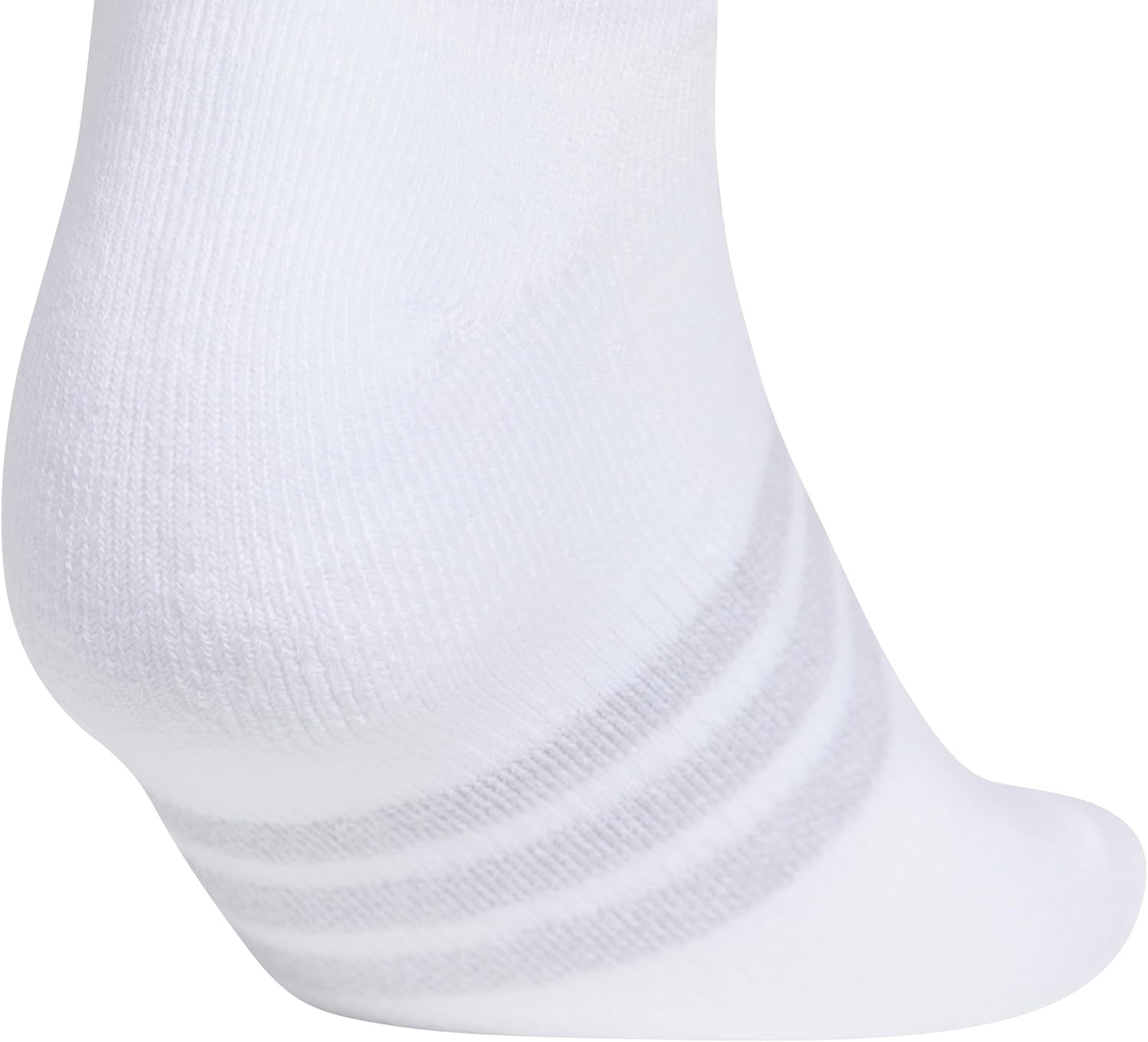 image:imageadidas Mens Cushioned High Quarter Socks 3 Pairs Durable amp ComfortableWhite40No Show