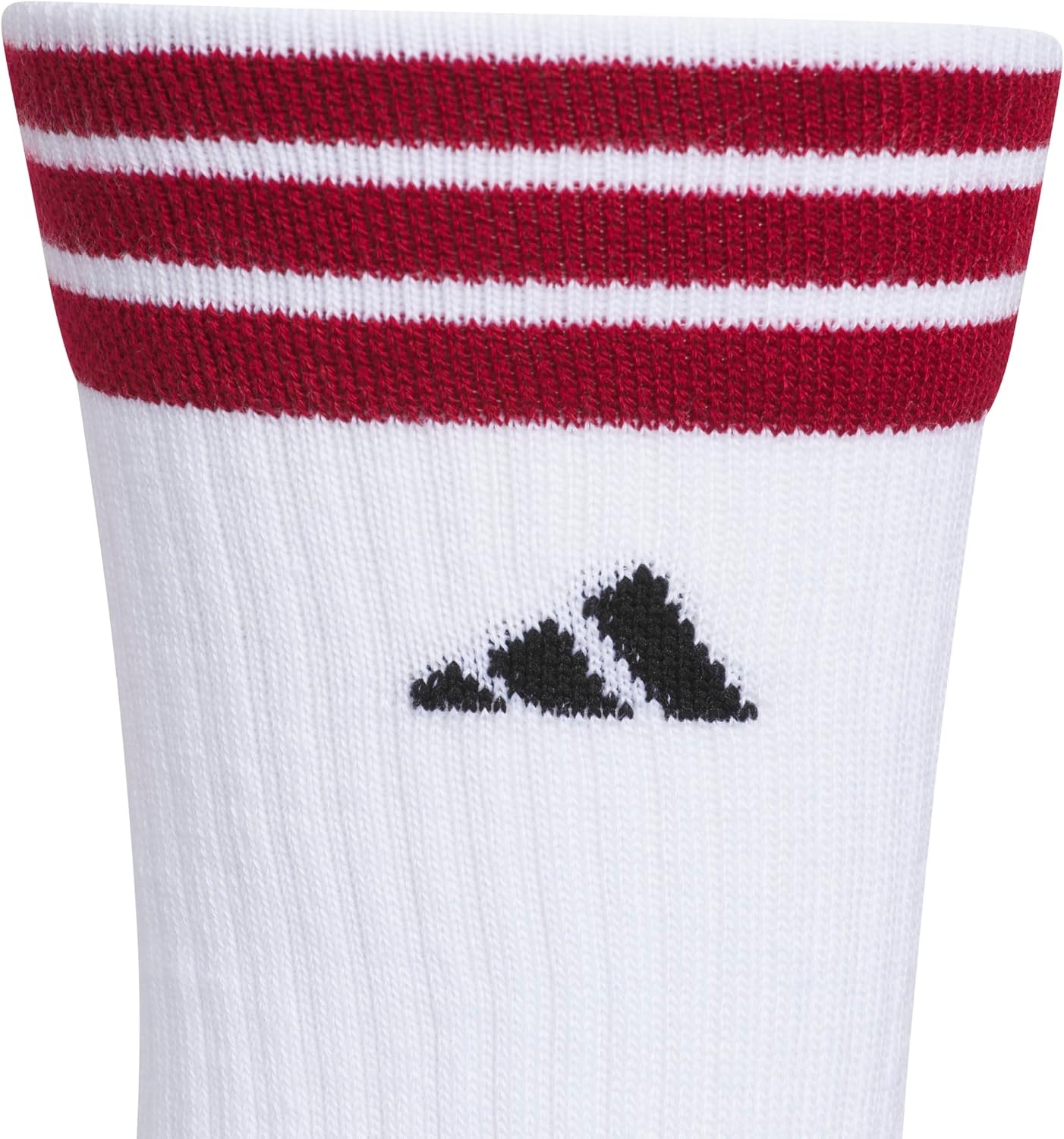 image:imageadidas Mens Cushioned High Quarter Socks 3 Pairs Durable amp ComfortableWhiteActive MaroonDark Blue40Crew