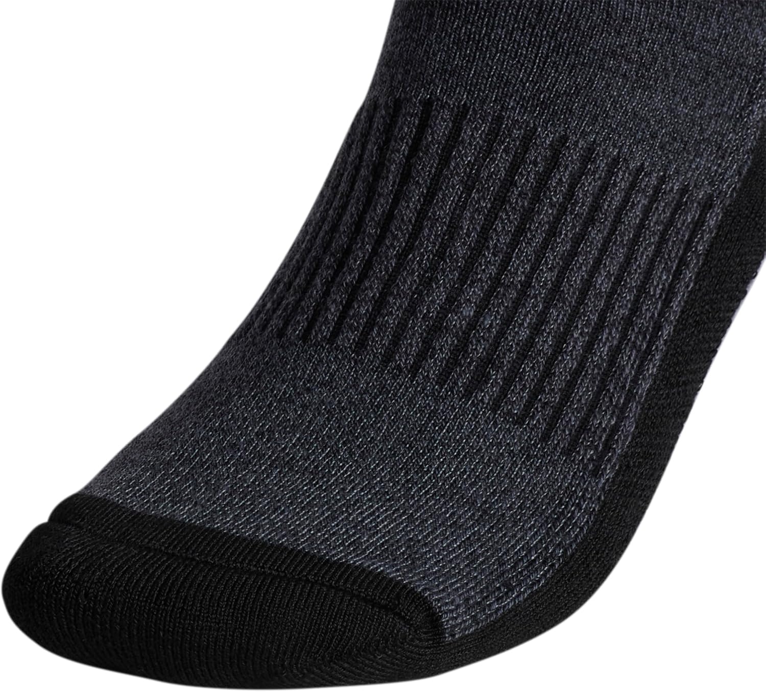 image:imageadidas Mens Cushioned X Socks 3 Pairs 3Pack Targeted Cushioning Arch Support Breathable MoistureWicking Reinforced Heel amp Toe AllDay ComfortBlackOnix GreyGreyMidcrew3