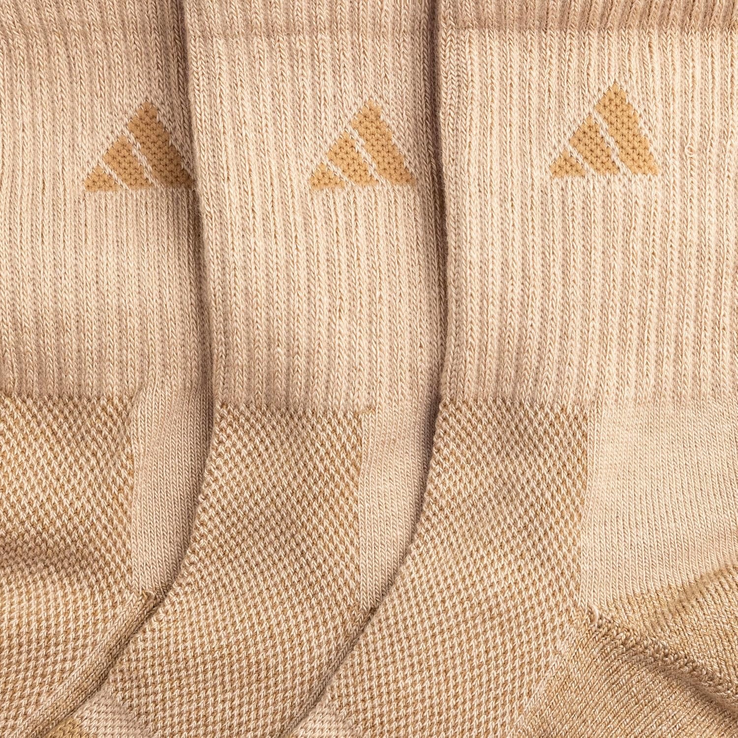 image:imageadidas Mens Cushioned X Socks 3 Pairs 3Pack Targeted Cushioning Arch Support Breathable MoistureWicking Reinforced Heel amp Toe AllDay ComfortWarm Sandstone Beige Raw DesertMidcrew3Crew