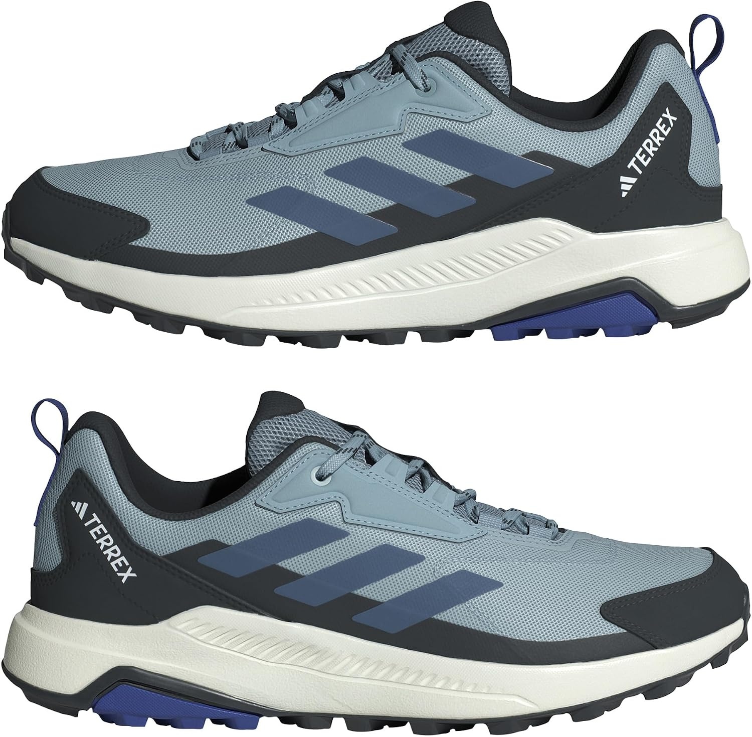image:imageadidas Mens Terrex Anylander Hiking ShoesMagic Grey Wonder Steel Semi Lucid Blue