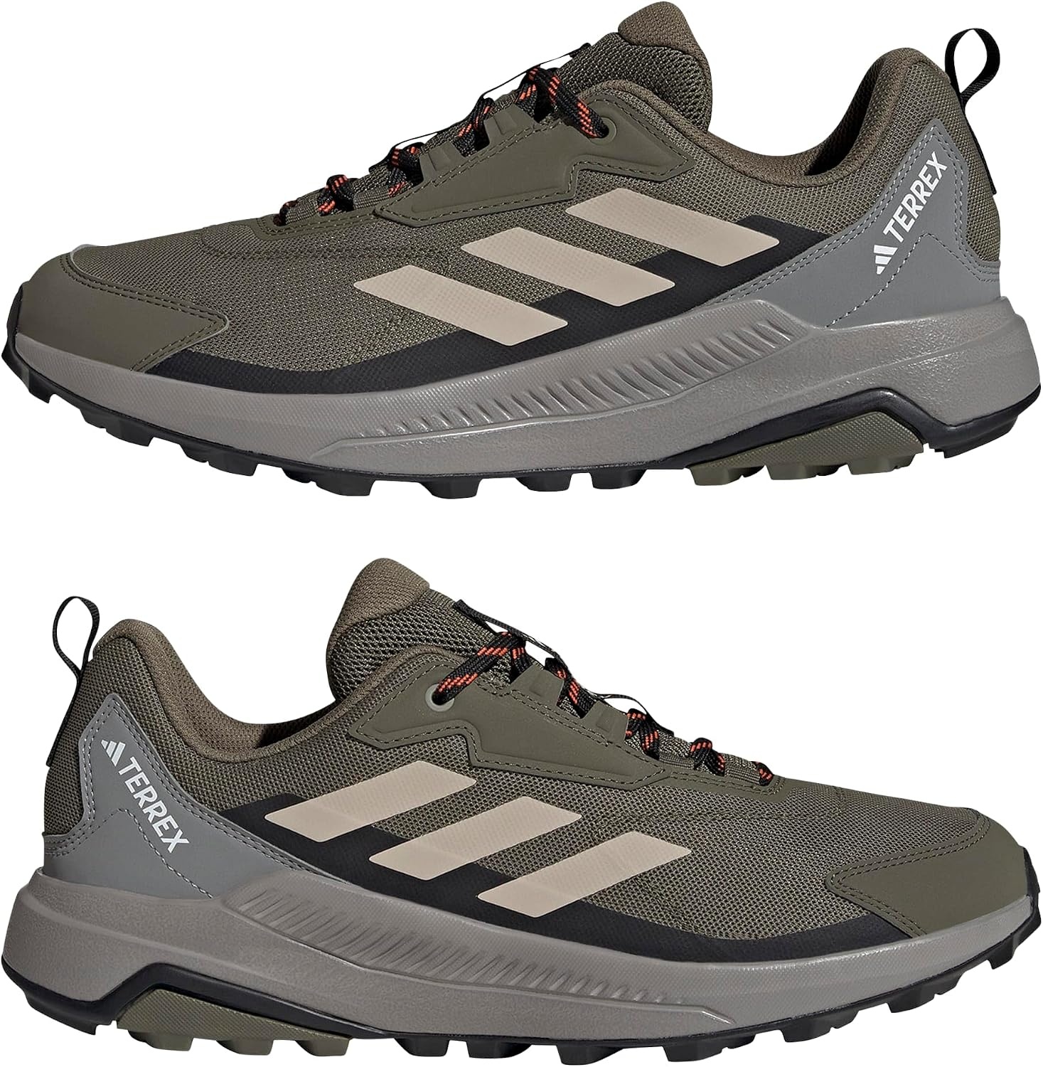 image:imageadidas Mens Terrex Anylander Hiking ShoesOlive StrataWonder BeigeBlack