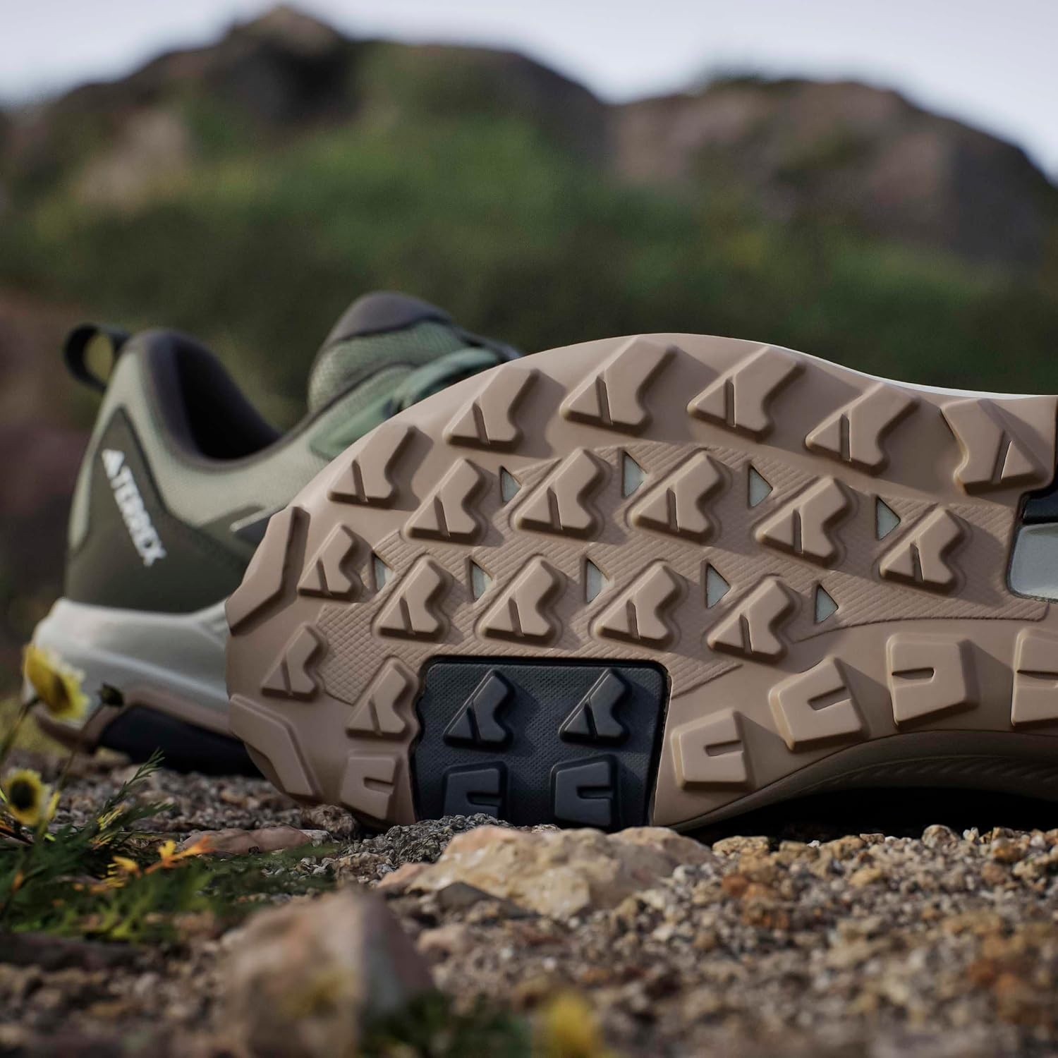 image:imageadidas Mens Terrex Anylander Hiking ShoesTent GreenCarbonOlive Strata