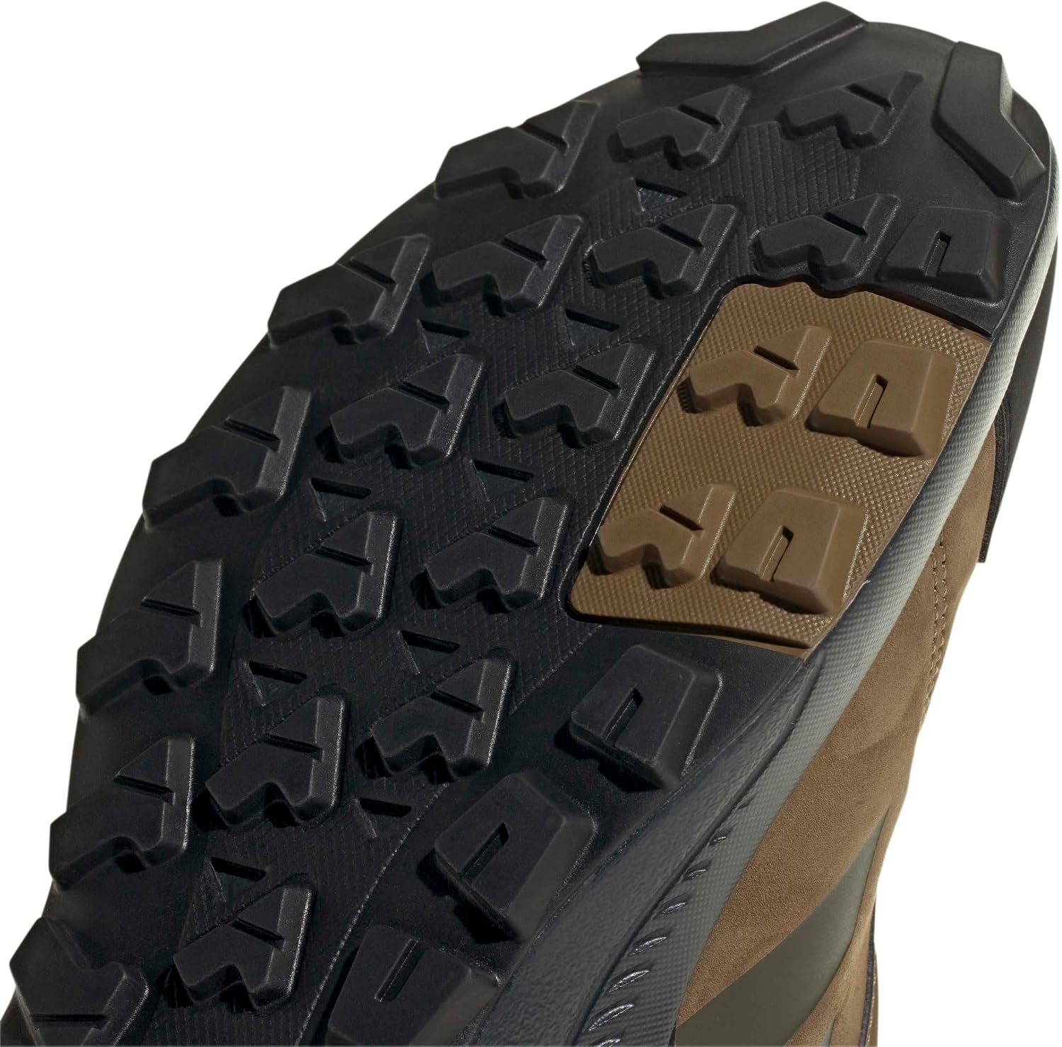 image:imageadidas Mens Terrex Anylander Leather Mid Climaproof Hiking Sneakers Shoes BlackBrown OxideShadow OliveBlack